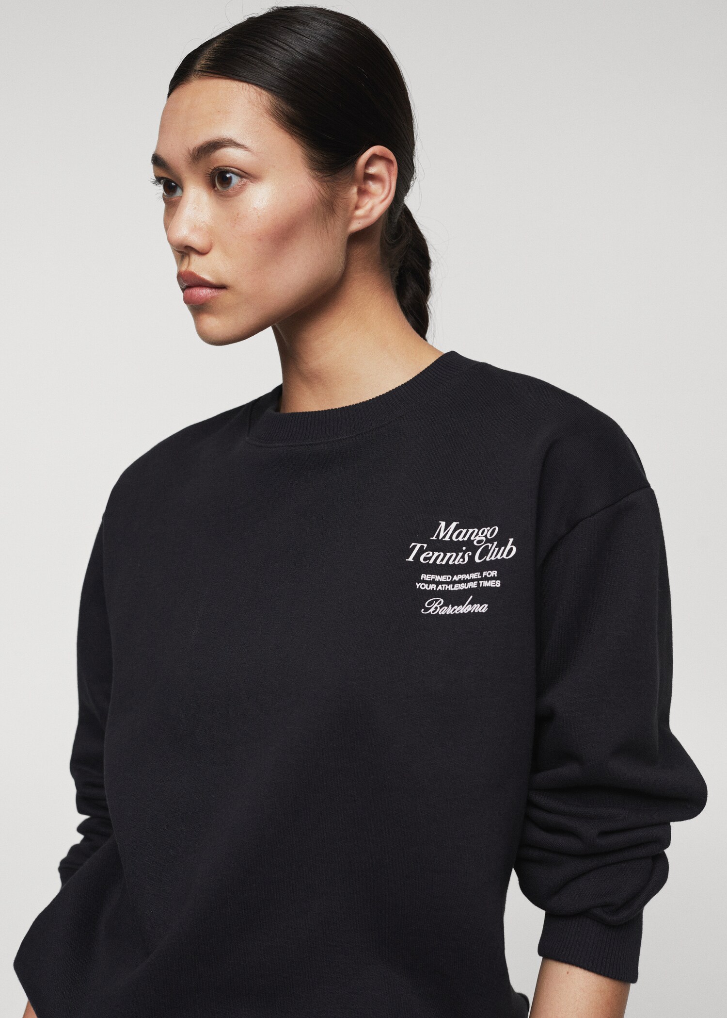 Logo cotton sweatshirt - Details of the article 1