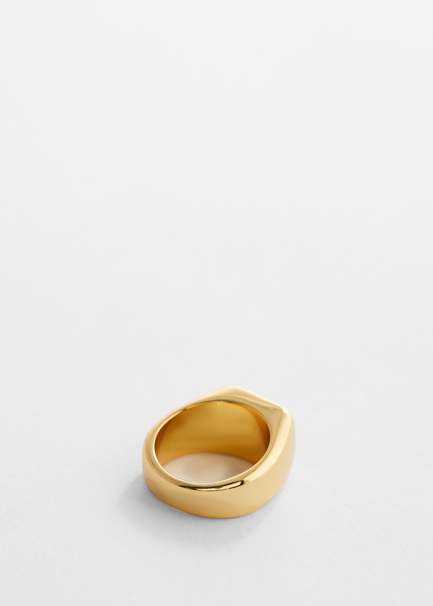 Anillo sello 18K - Plano medio