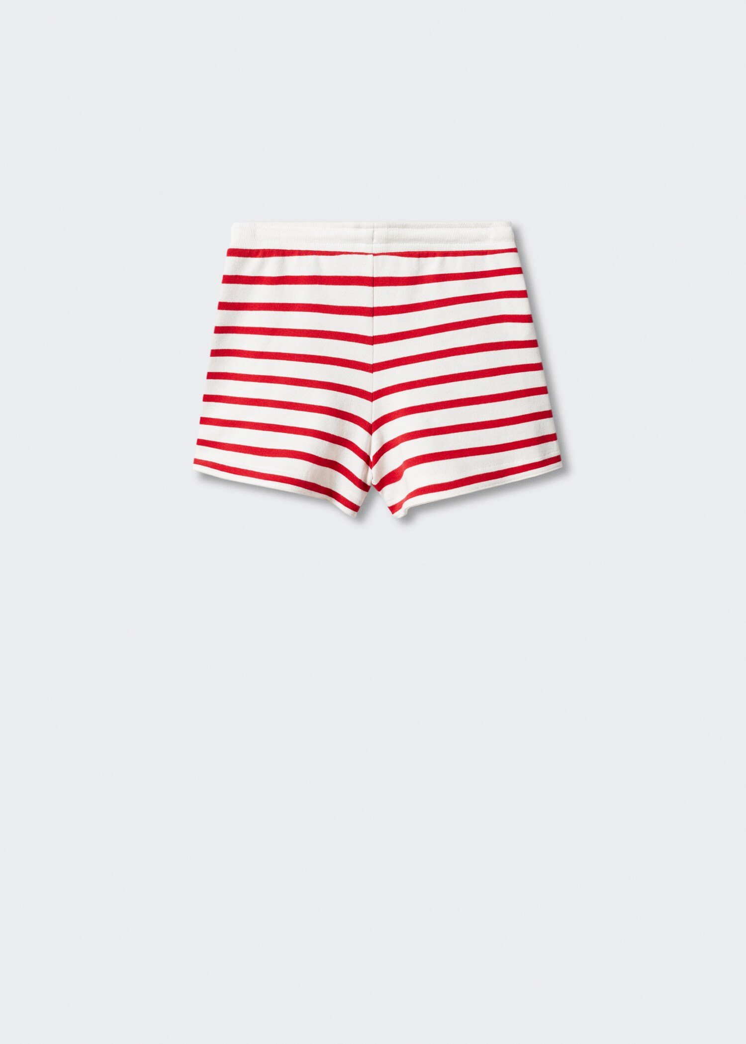 Cotton striped shorts - Reverse of the article