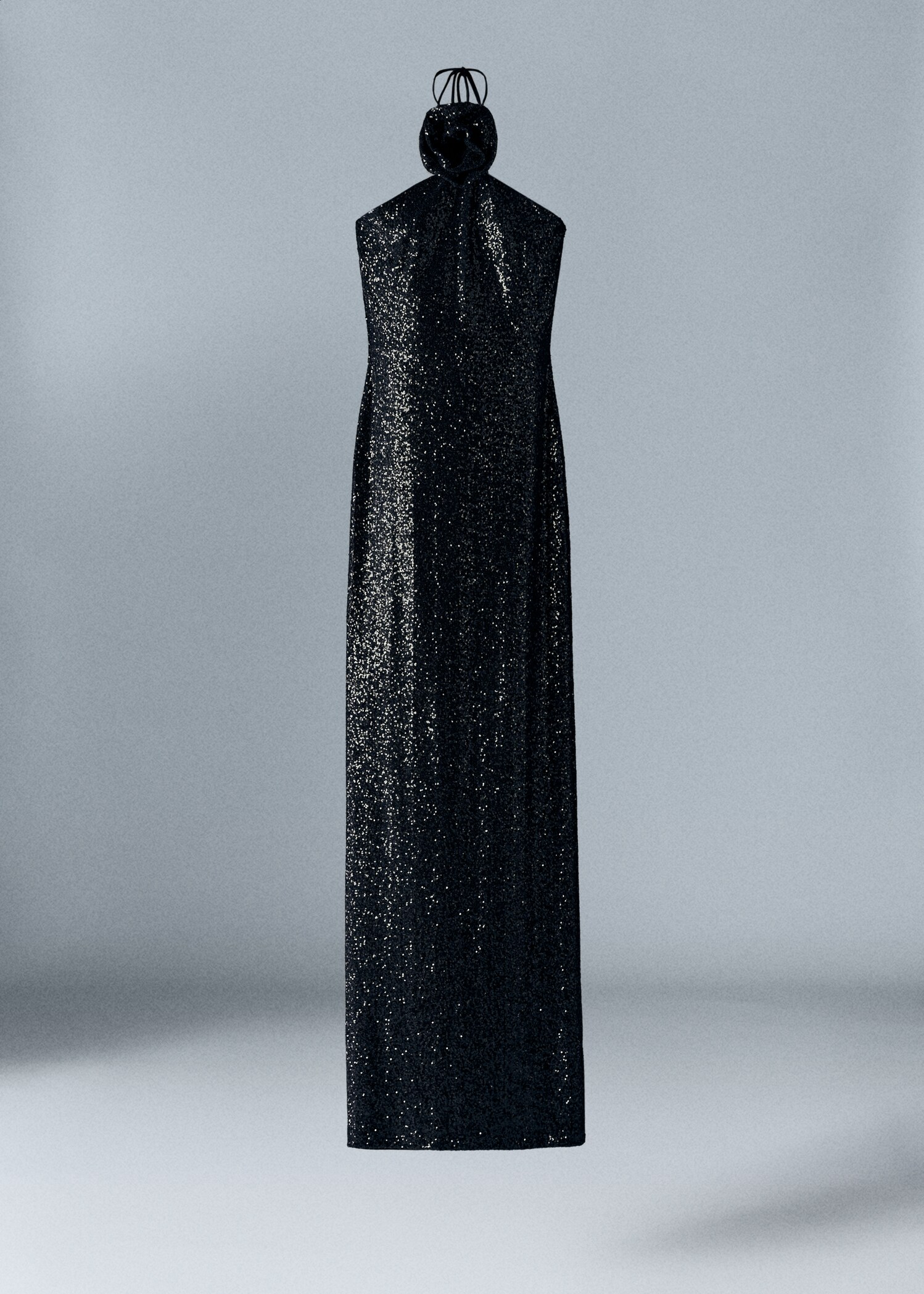Sequined maxi flower dress - Article without model
