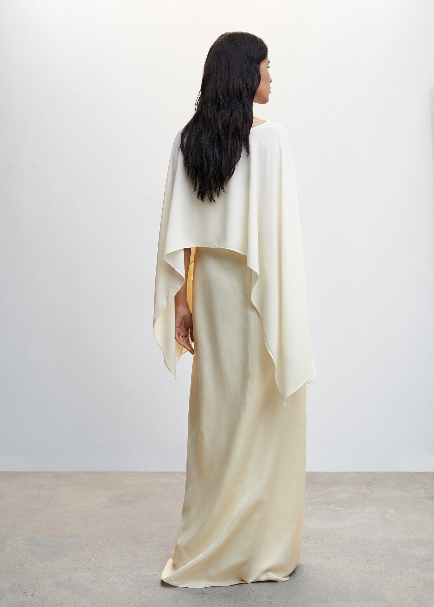 Flowing cape blouse - Reverse of the article