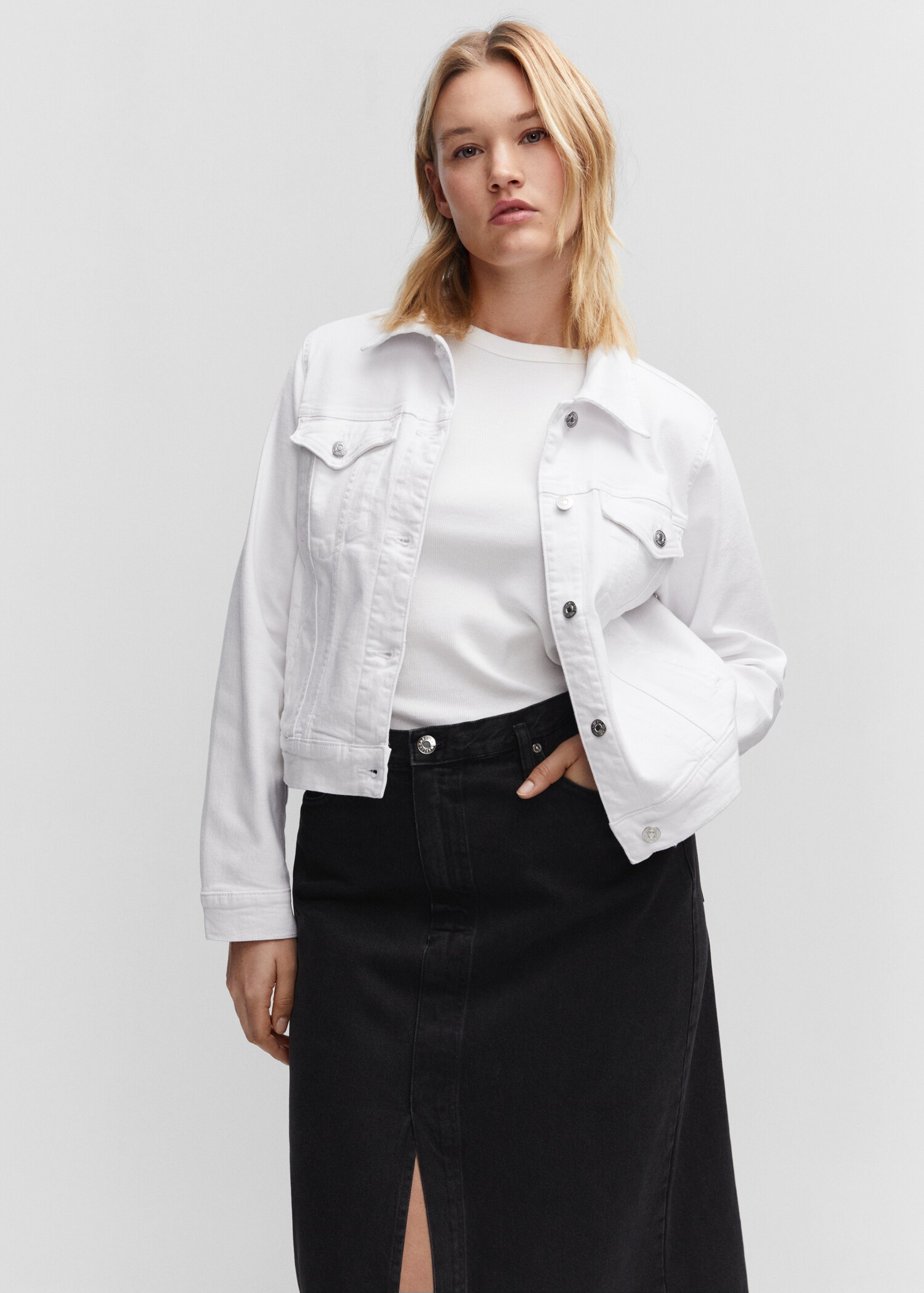 Pocketed denim jacket - Details of the article 5