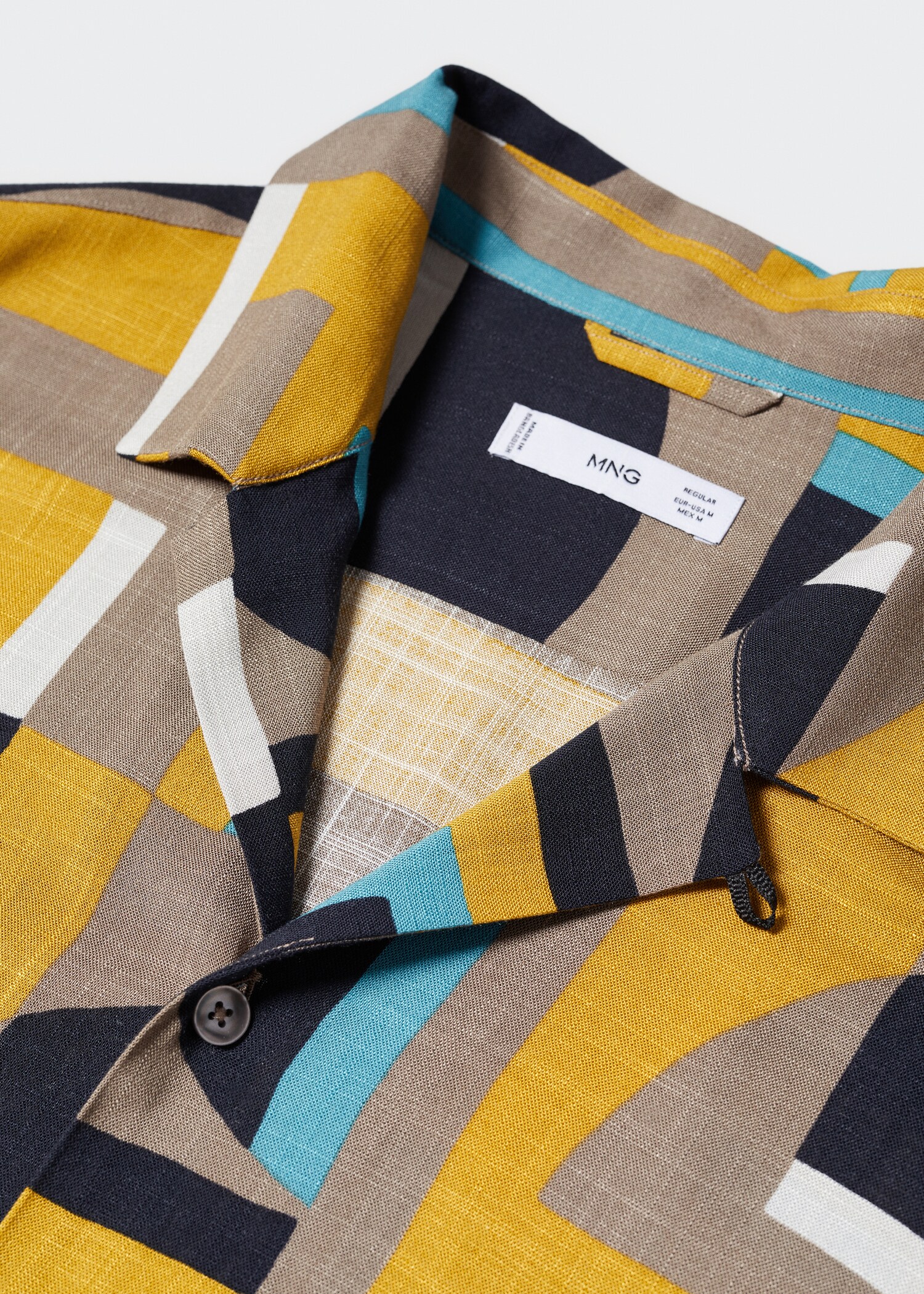 Regular fit geometric print shirt - Details of the article 8