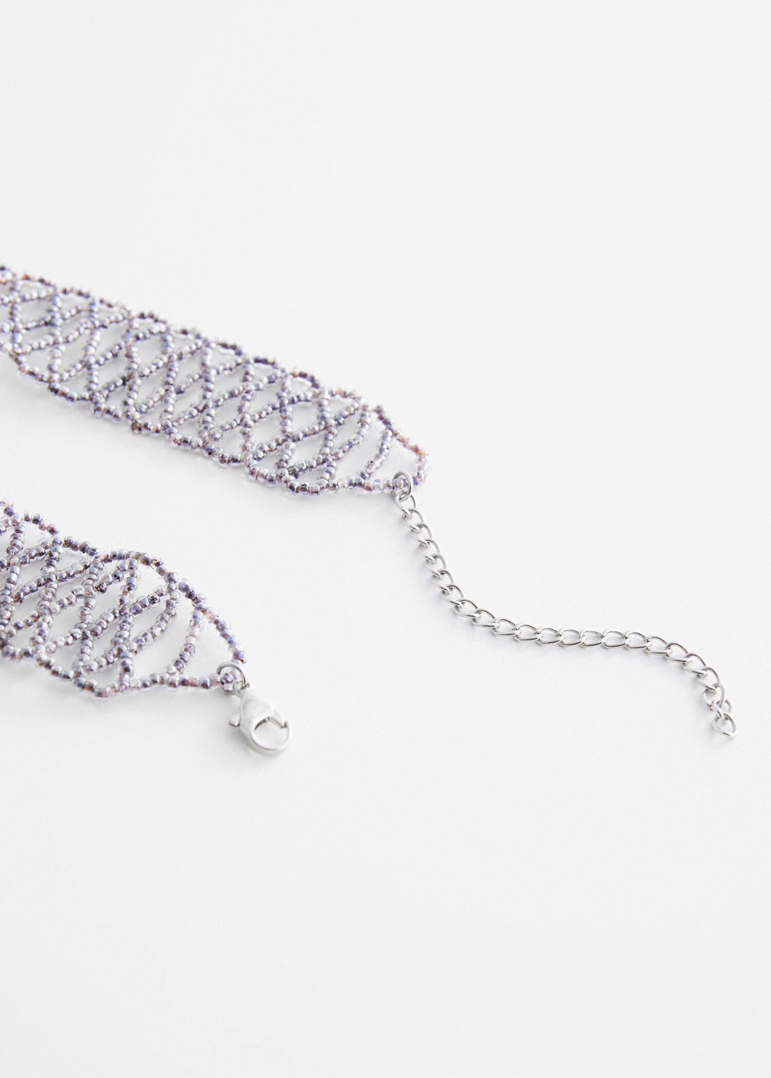 Kristallsteinverzierte Choker mit Blumendetail - Detail des Artikels 1