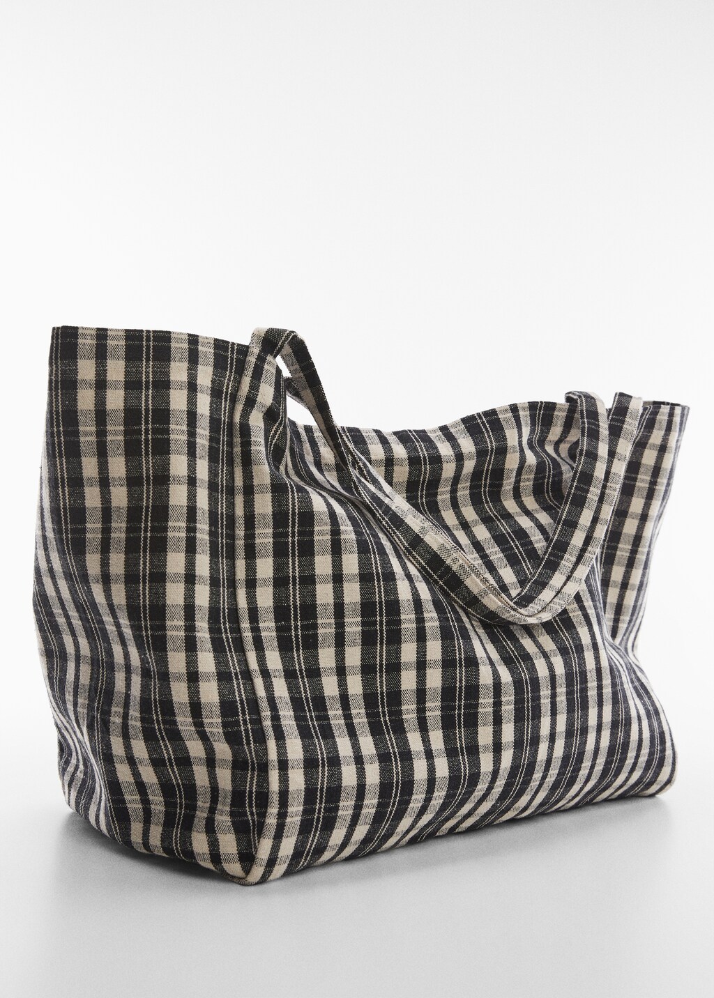 Gingham check bag | MANGO Georgia