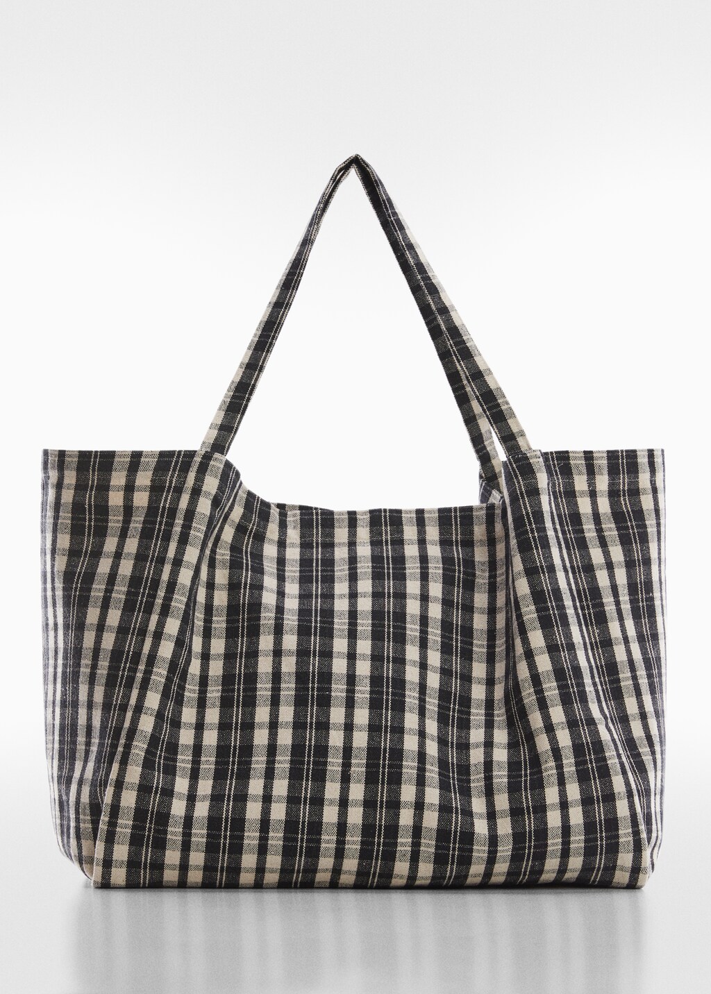 ★hai★ Bobbie Bag Black Gingham Gingham check bag | MANGO Montenegro