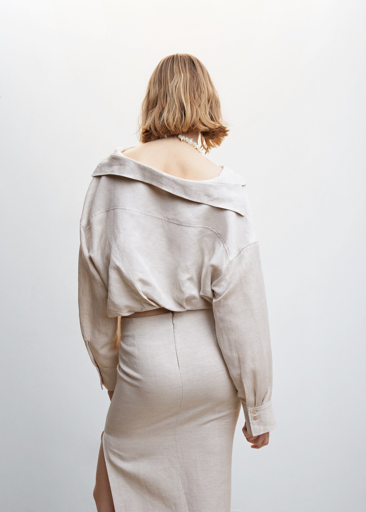Crop puffed shirt - Reverse of the article