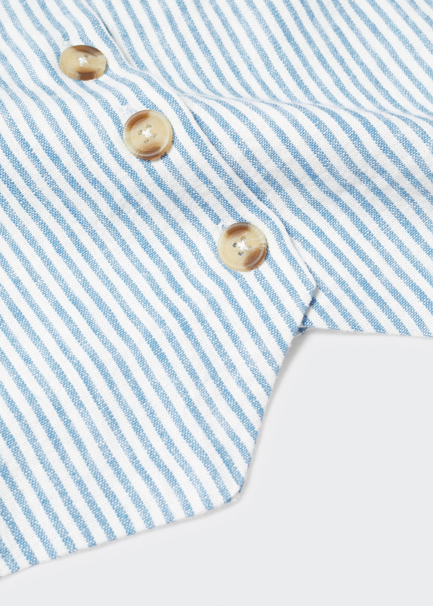 Pinstriped linen waistcoat - Details of the article 8