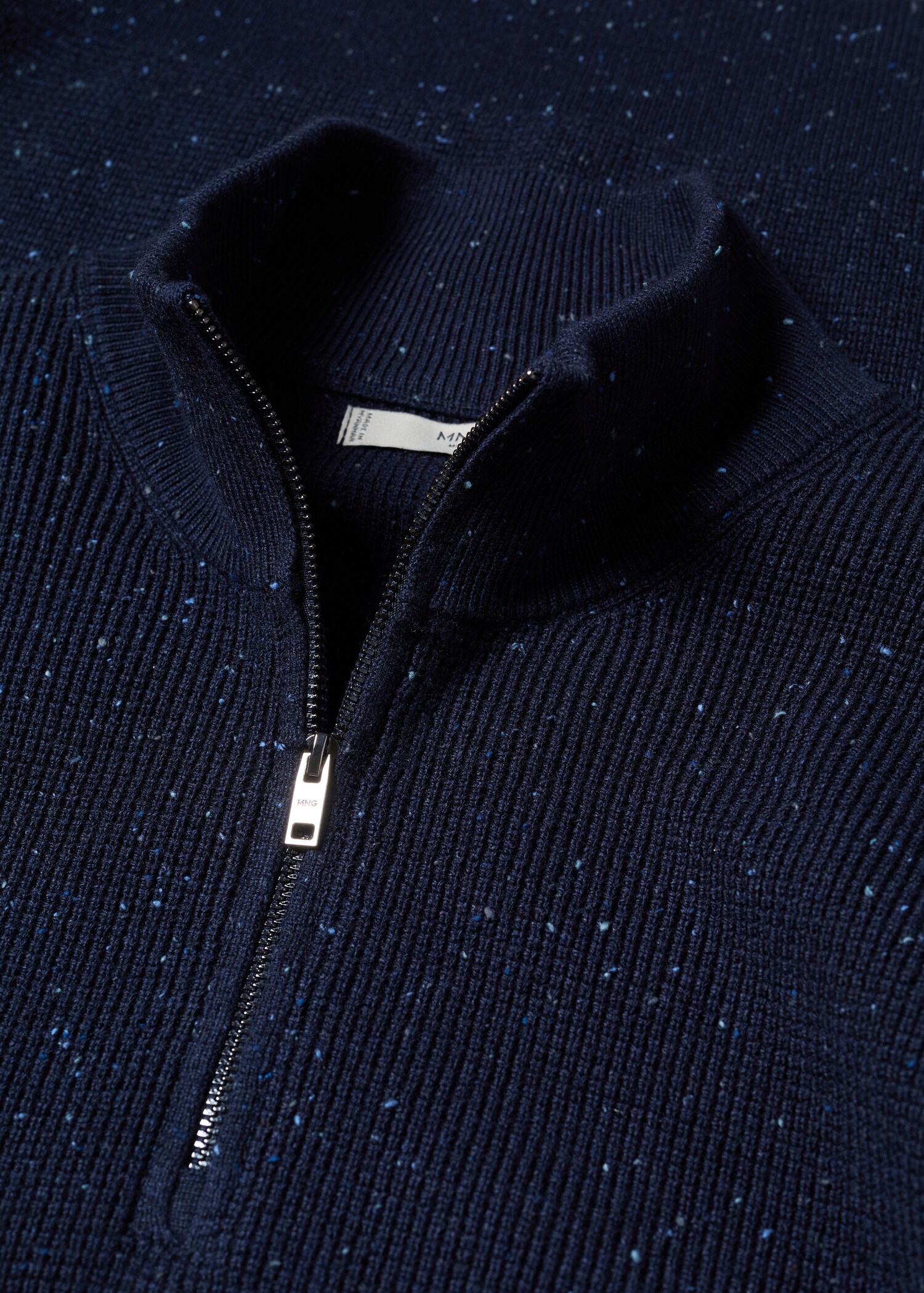 Wool zip neck jumper - Details of the article 8