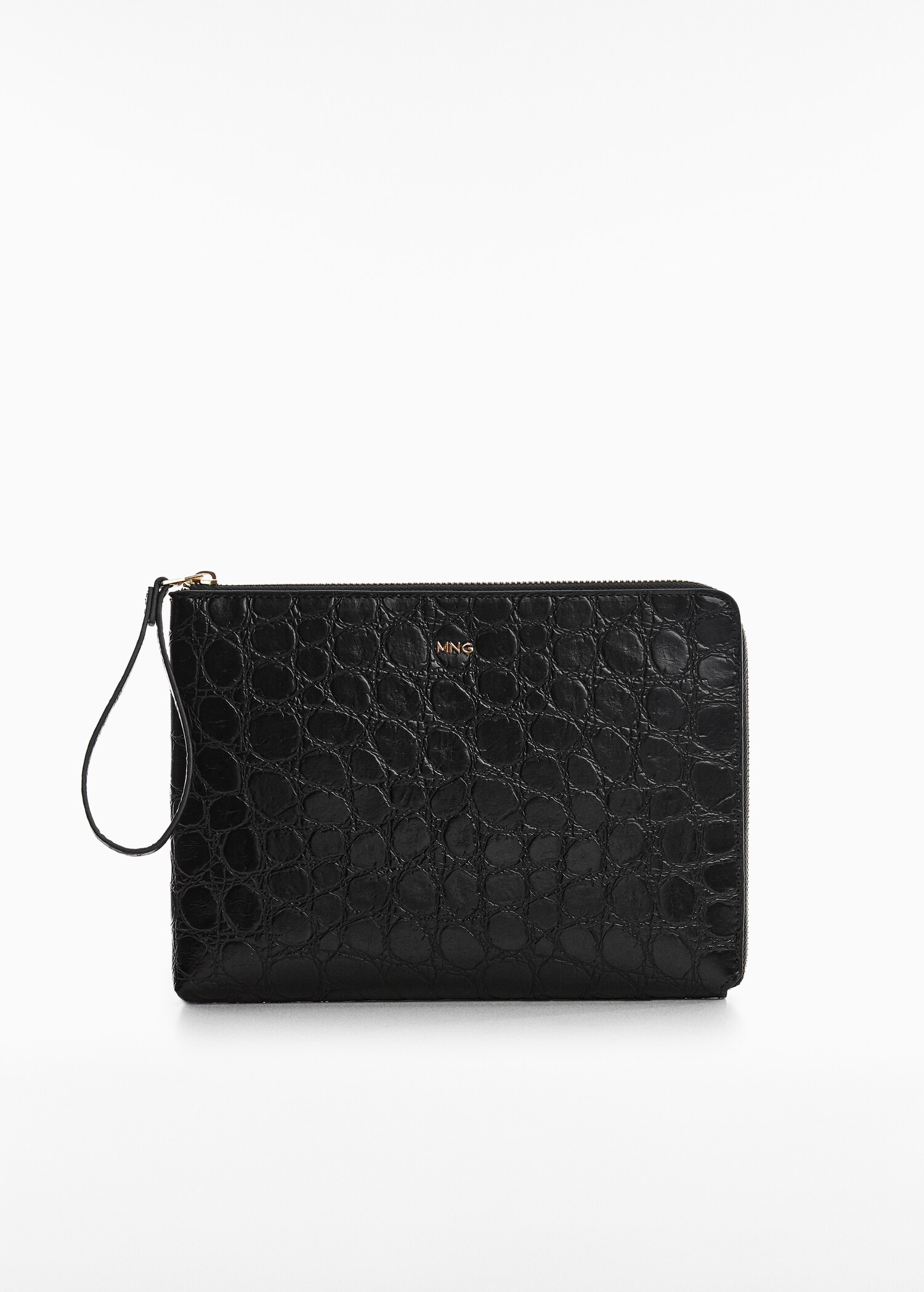 Croc-effect cosmetic bag - Article without model