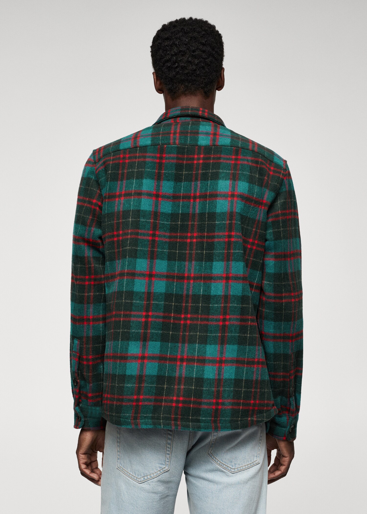 Checked flannel shirt - Reverse of the article