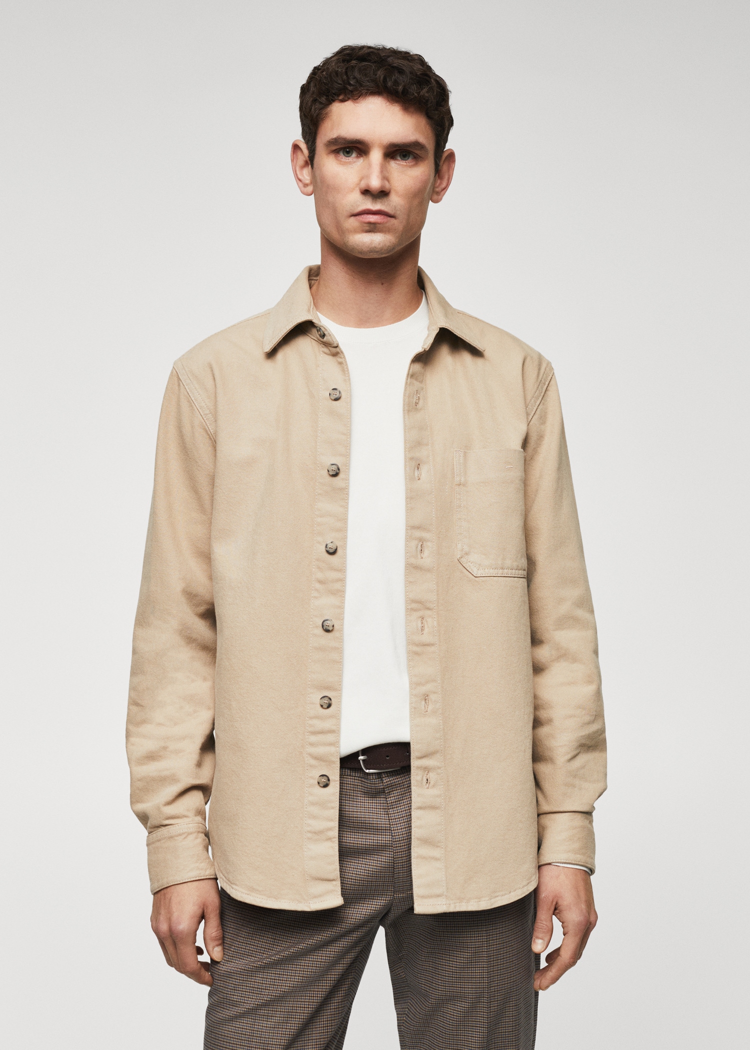 Surchemise jean poches - Plan moyen