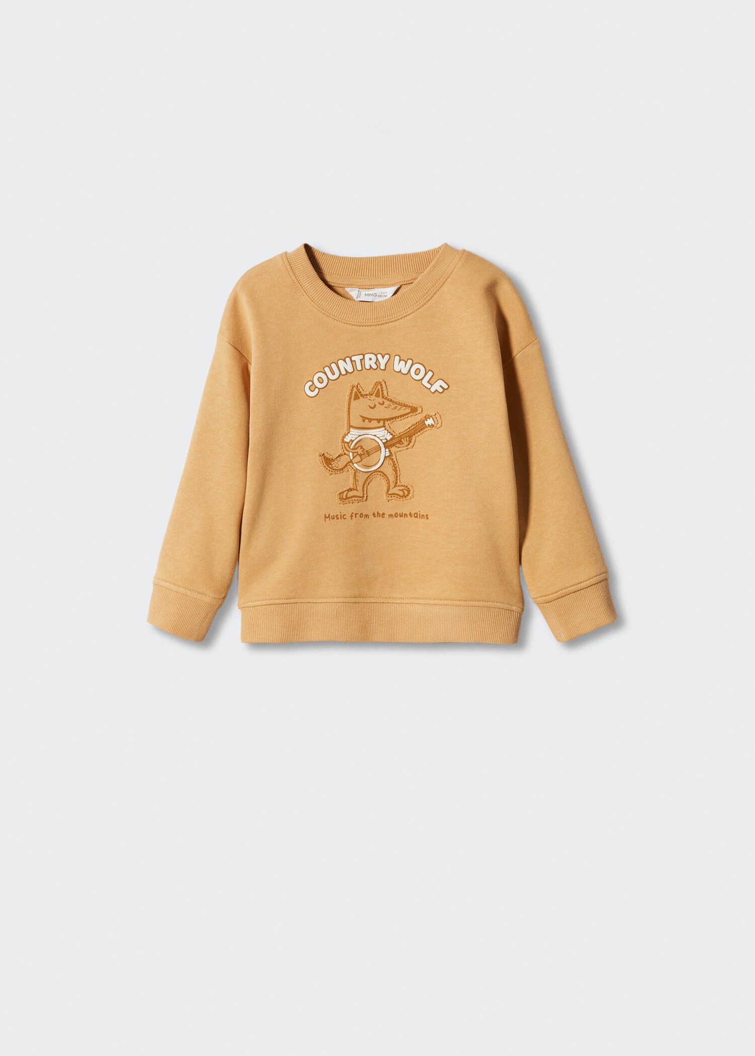 Mønstret sweatshirt i bomull - Artikkel uten modell