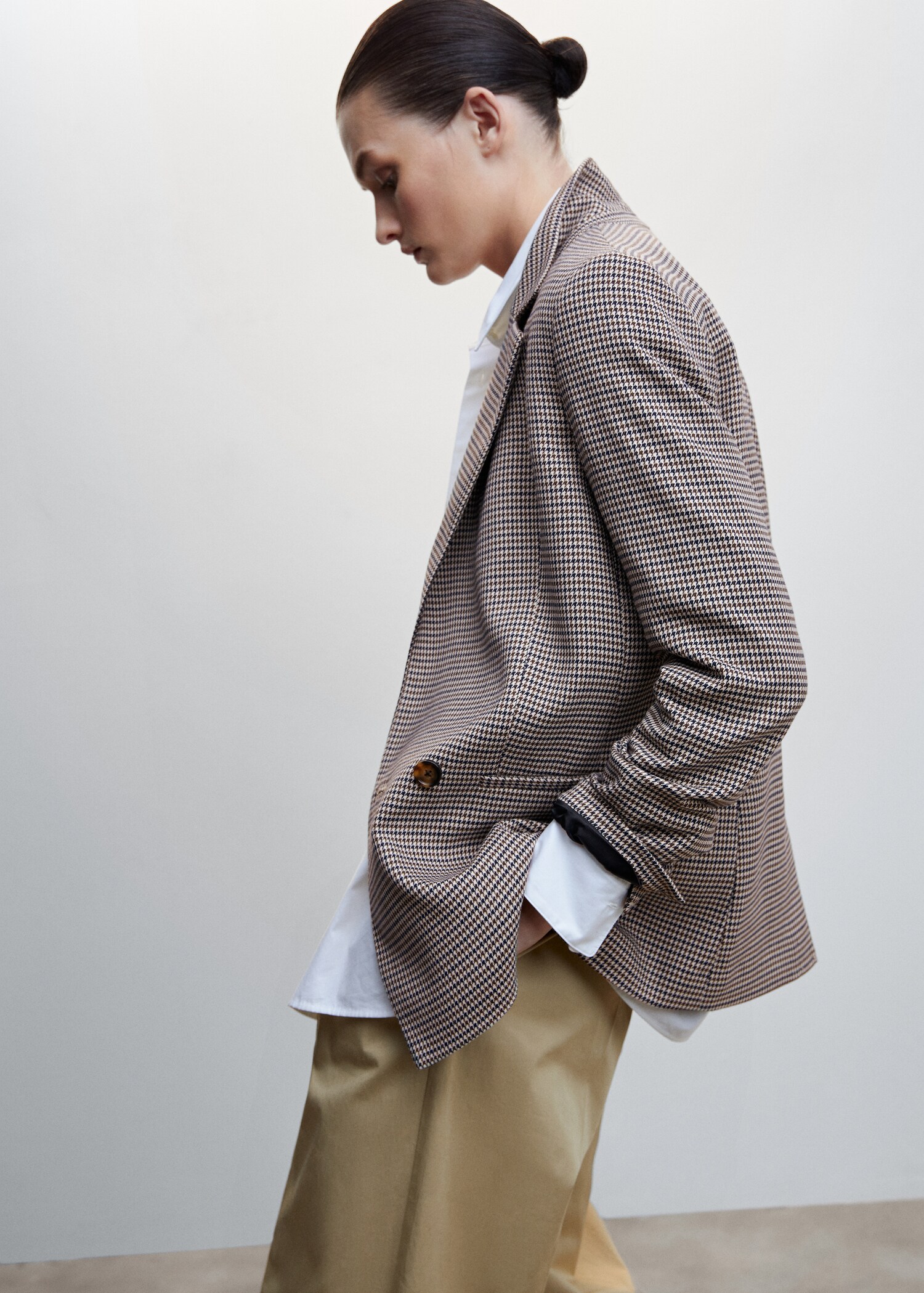 Wrap check suit jacket - Details of the article 2