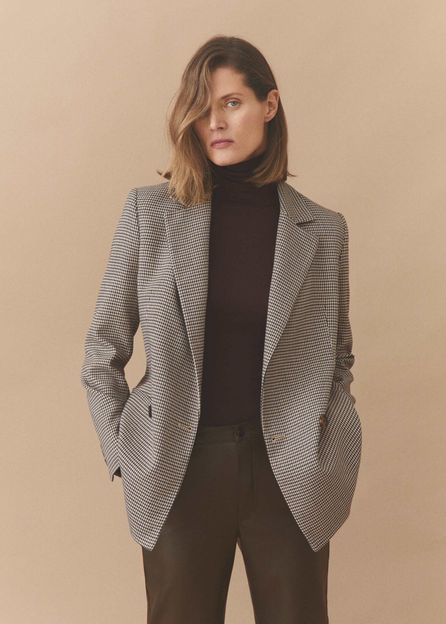 Wrap check suit jacket - Details of the article 7