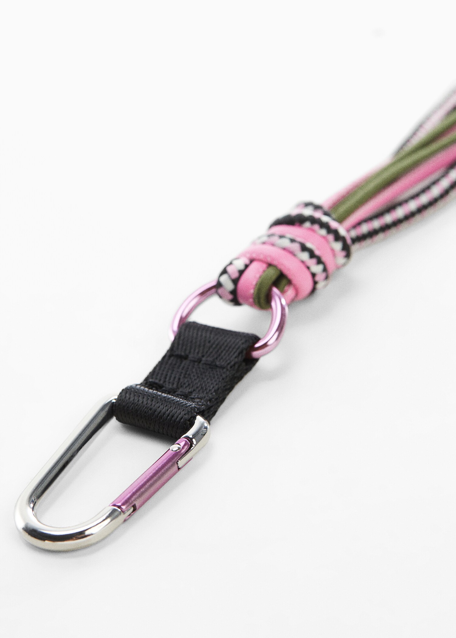 Carabiner keychain with knot - Medium plane