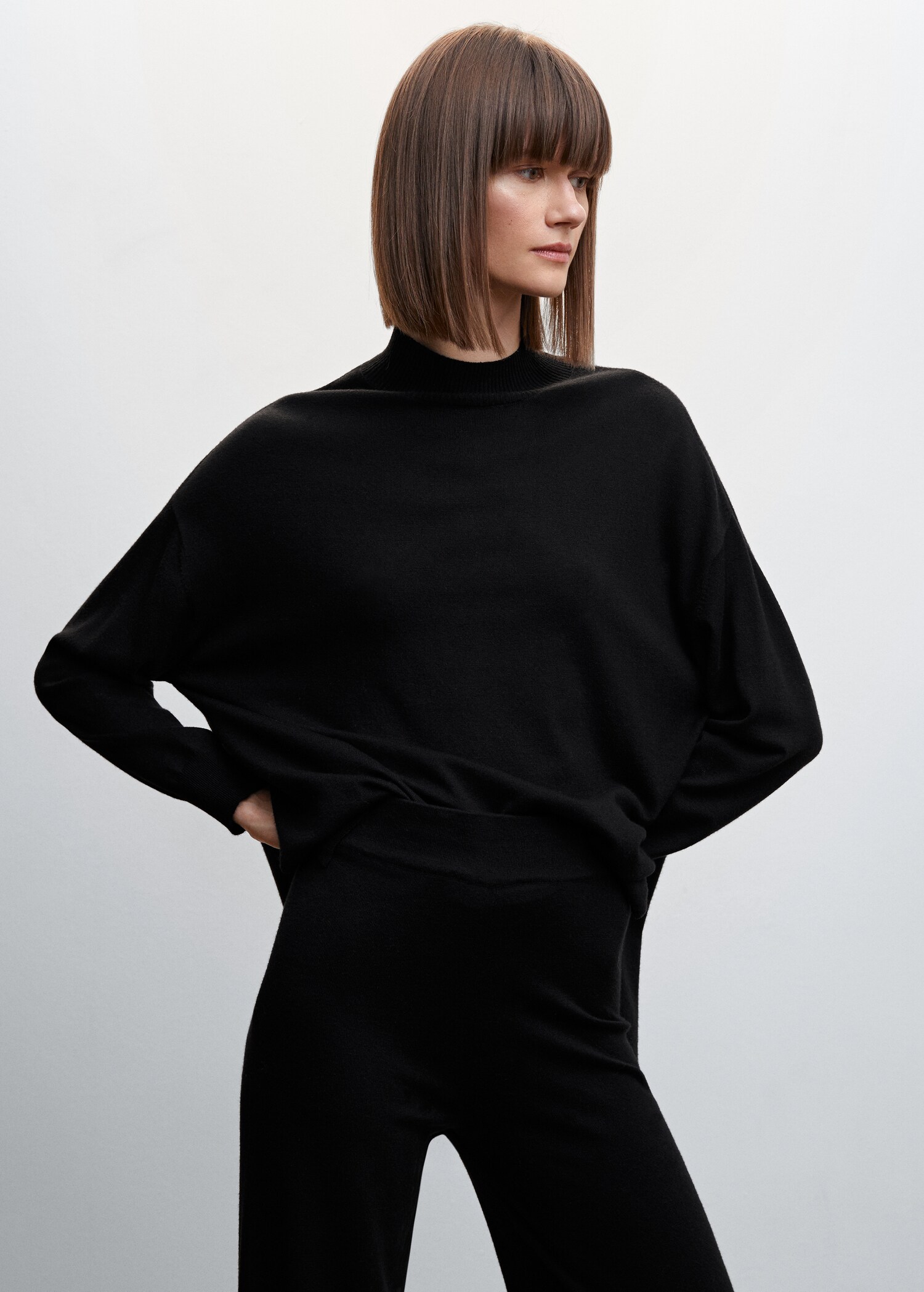 Spodnie wide leg z dzianiny - Szczegóły artykułu 1