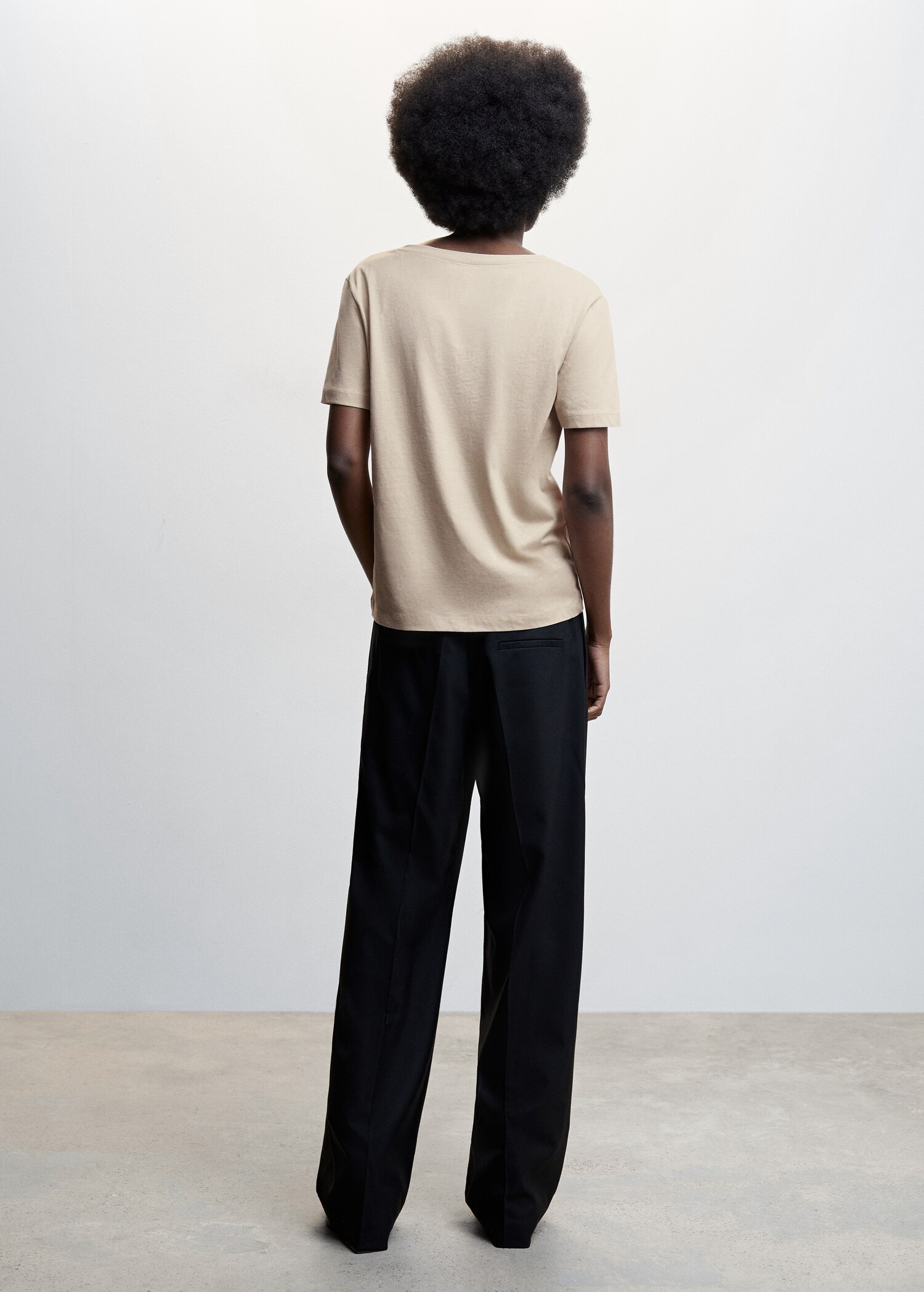 T-shirt basique en coton - Verso de l’article