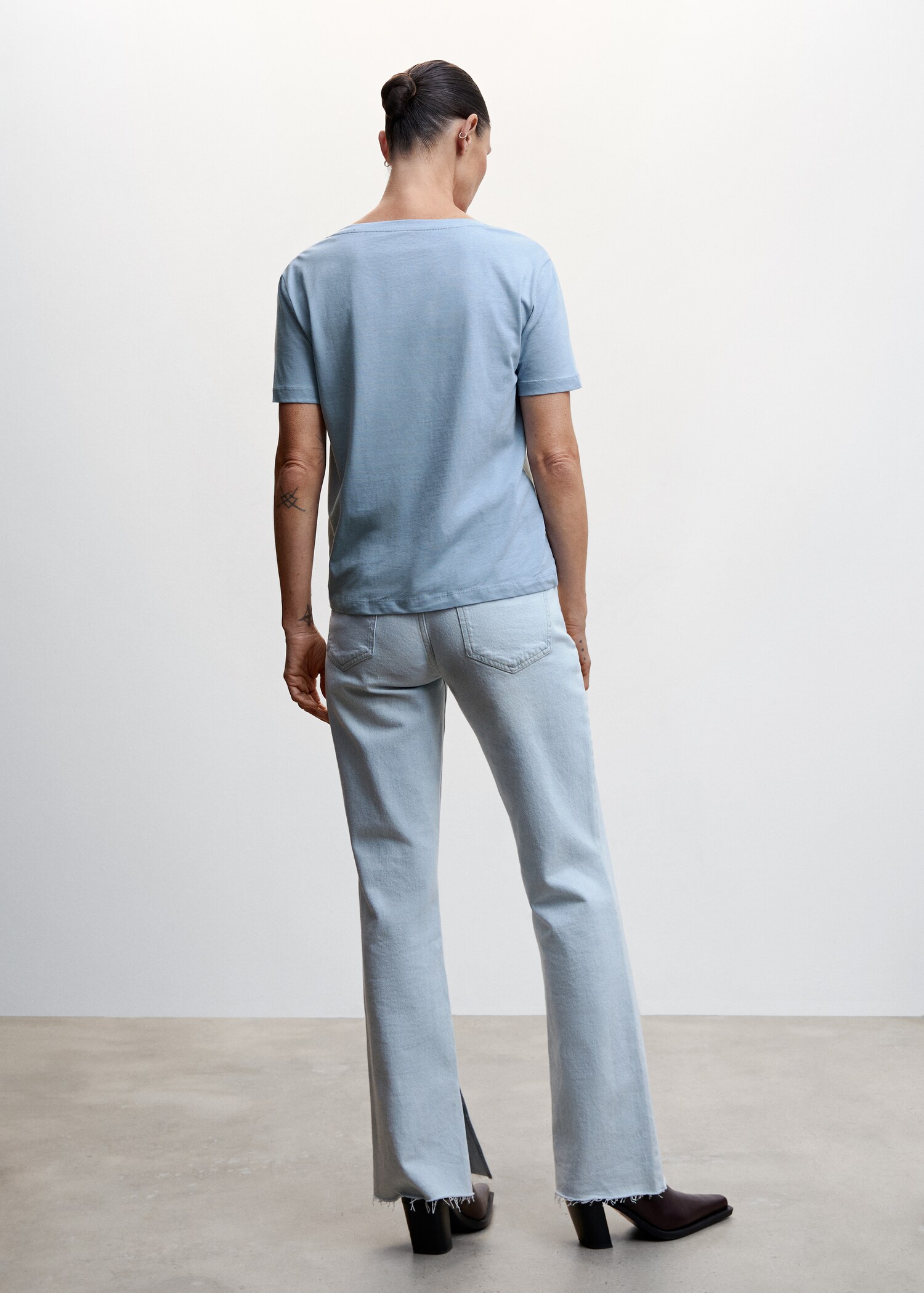 T-shirt basique en coton - Verso de l’article