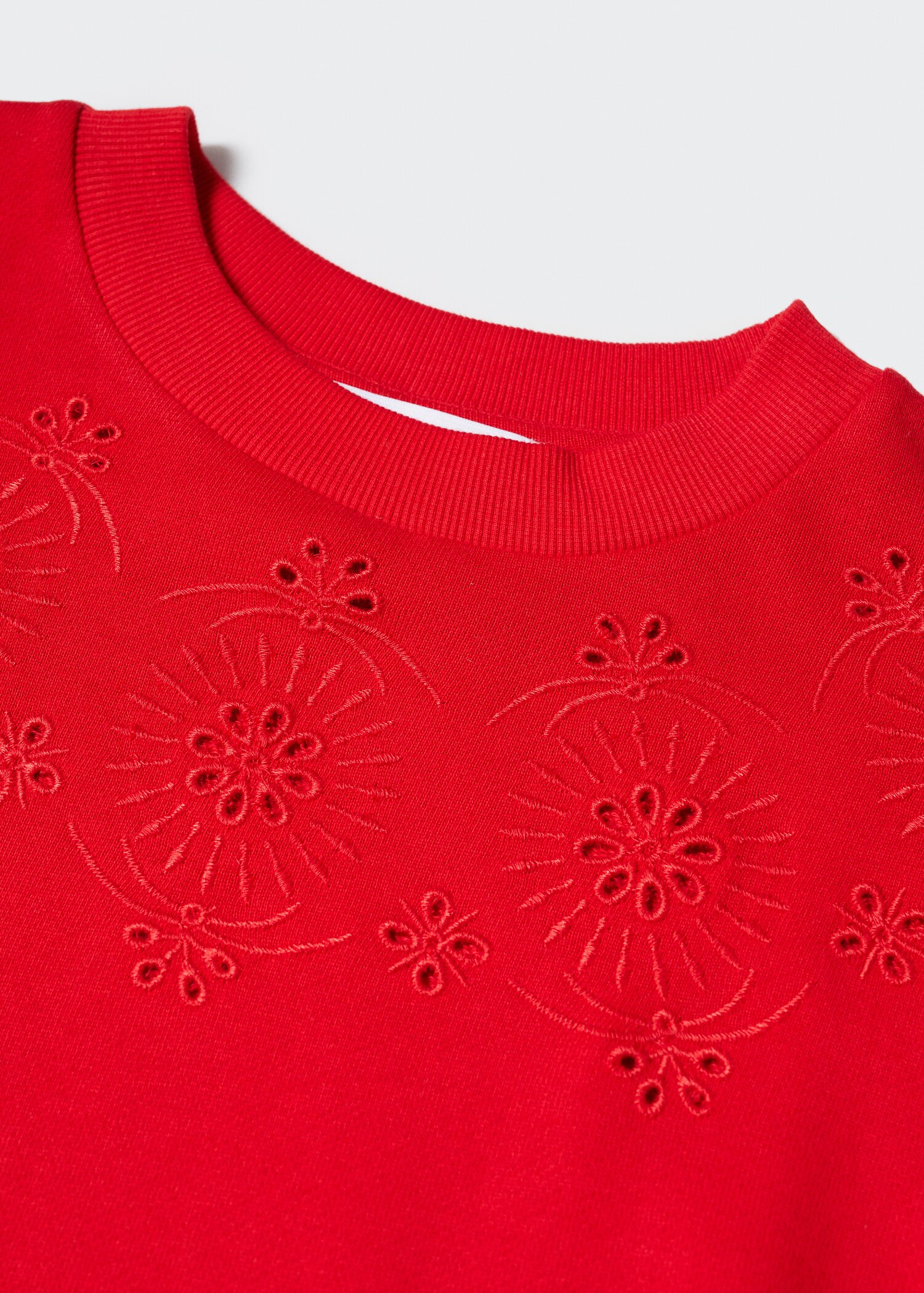 Brodert sweatshirt i bomull - Artikkeldetalj 8