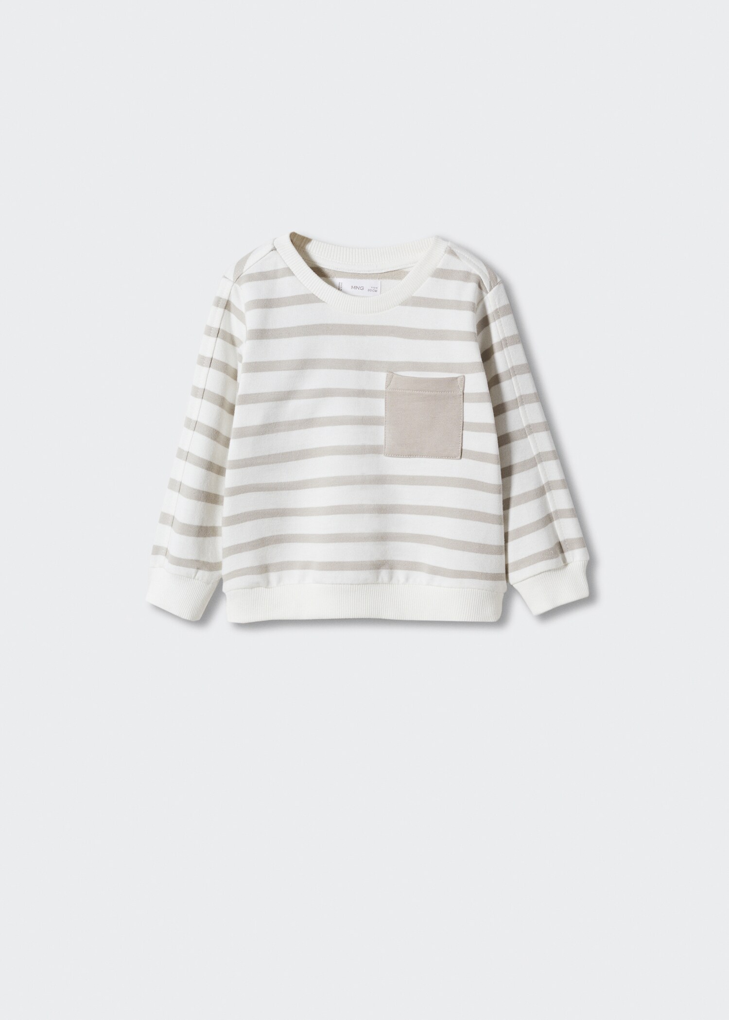 Gestreept katoenen sweatshirt - Artikel zonder model