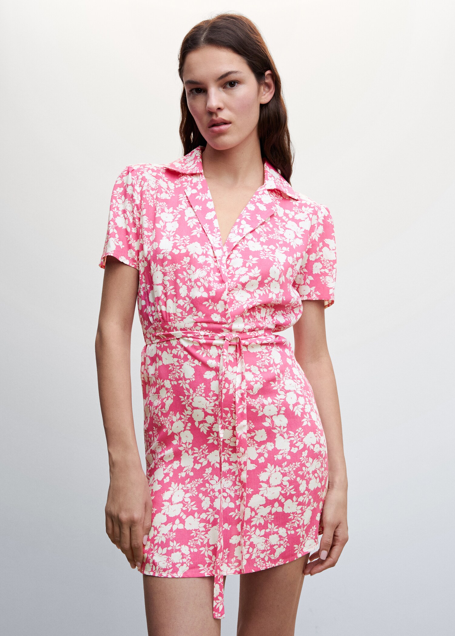 Floral shirt dress - Medium plane