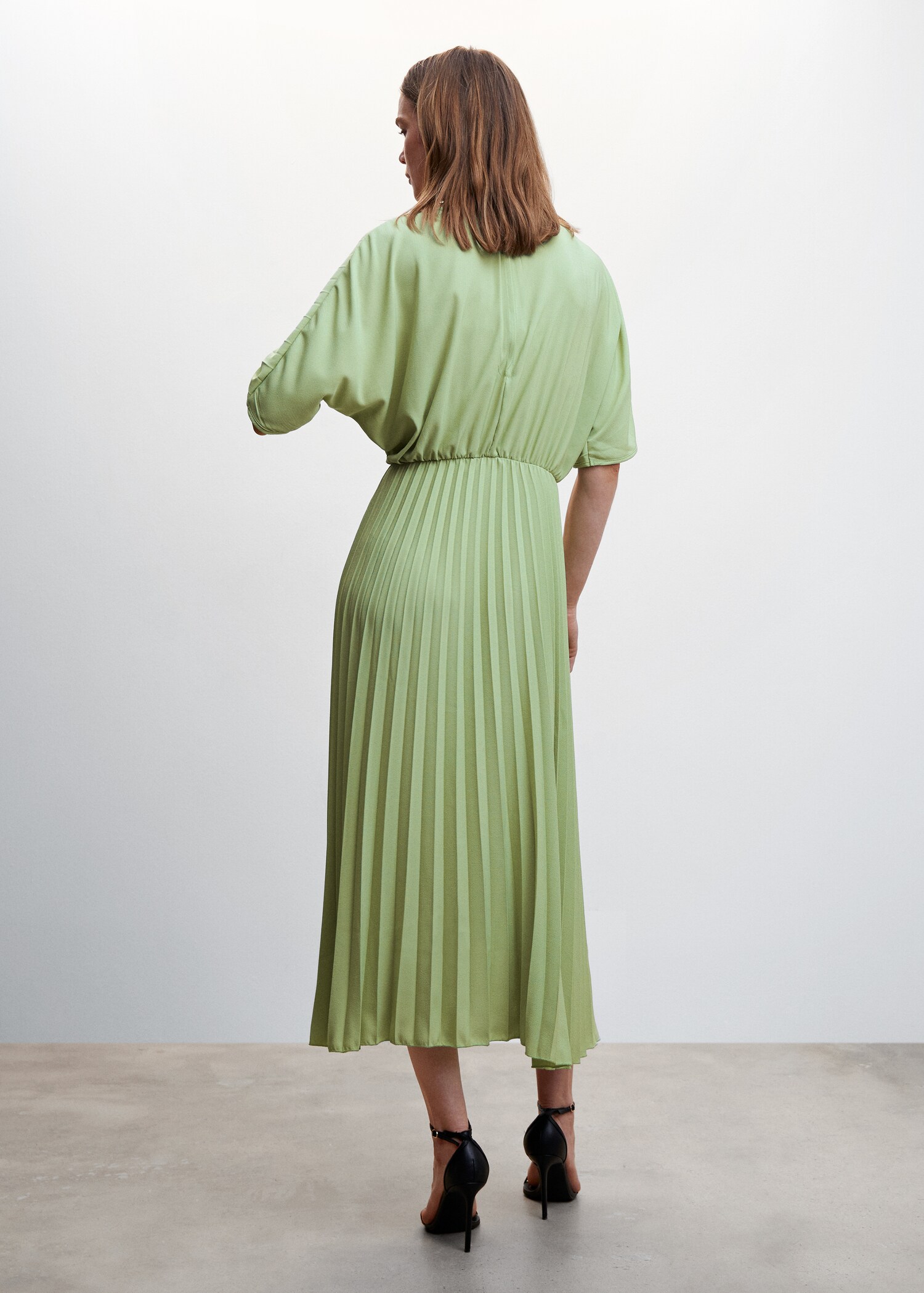 Pleated long dress - Versi terbalik dari barang