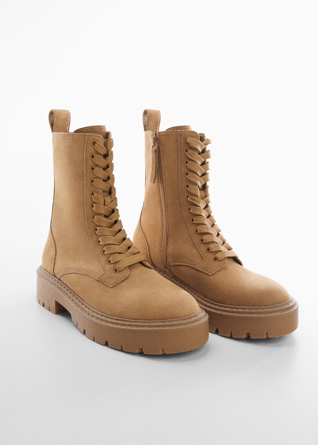 Mango lace up boots hot sale