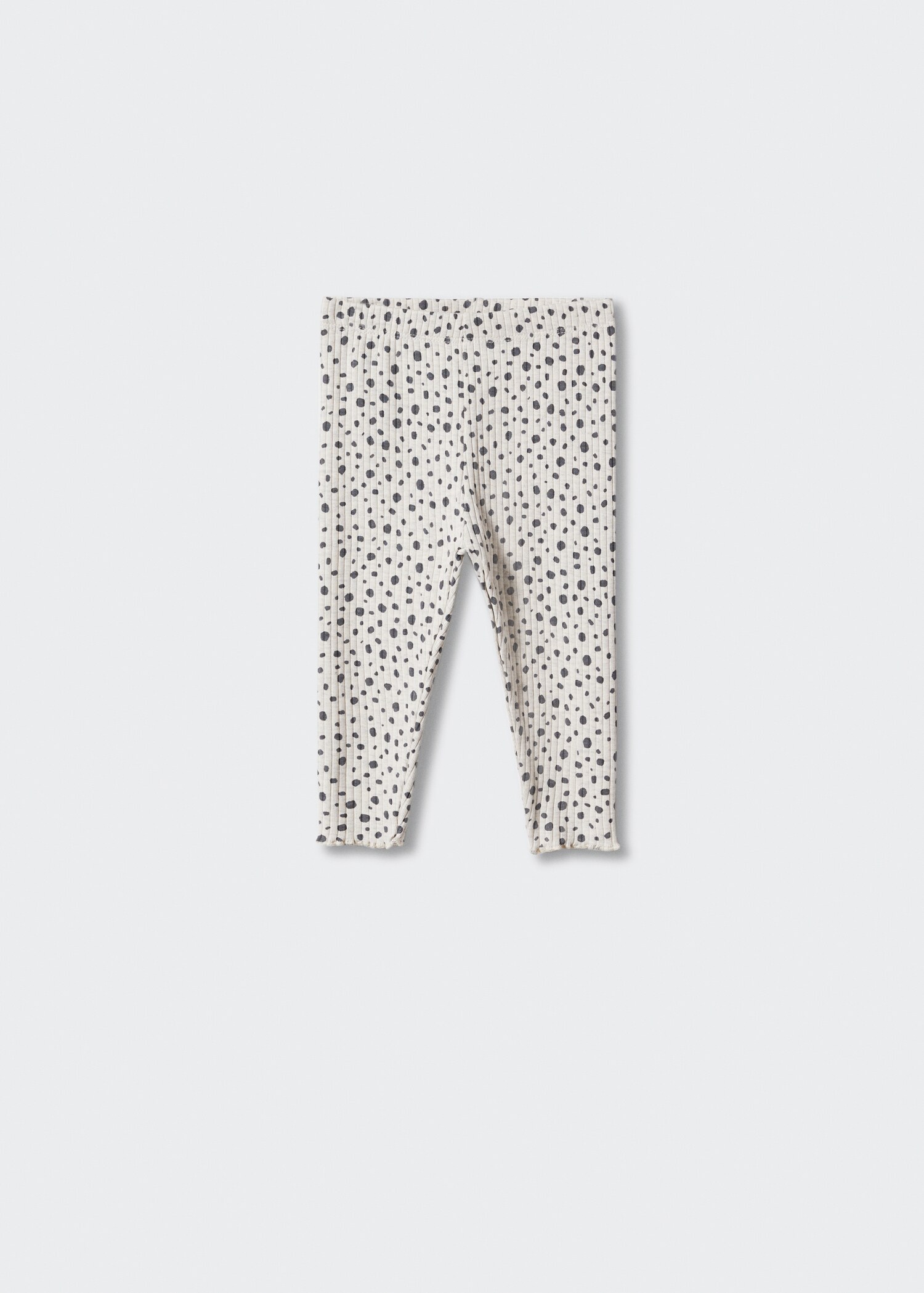 Leggings med ribber i bomull - Artikkel uten modell
