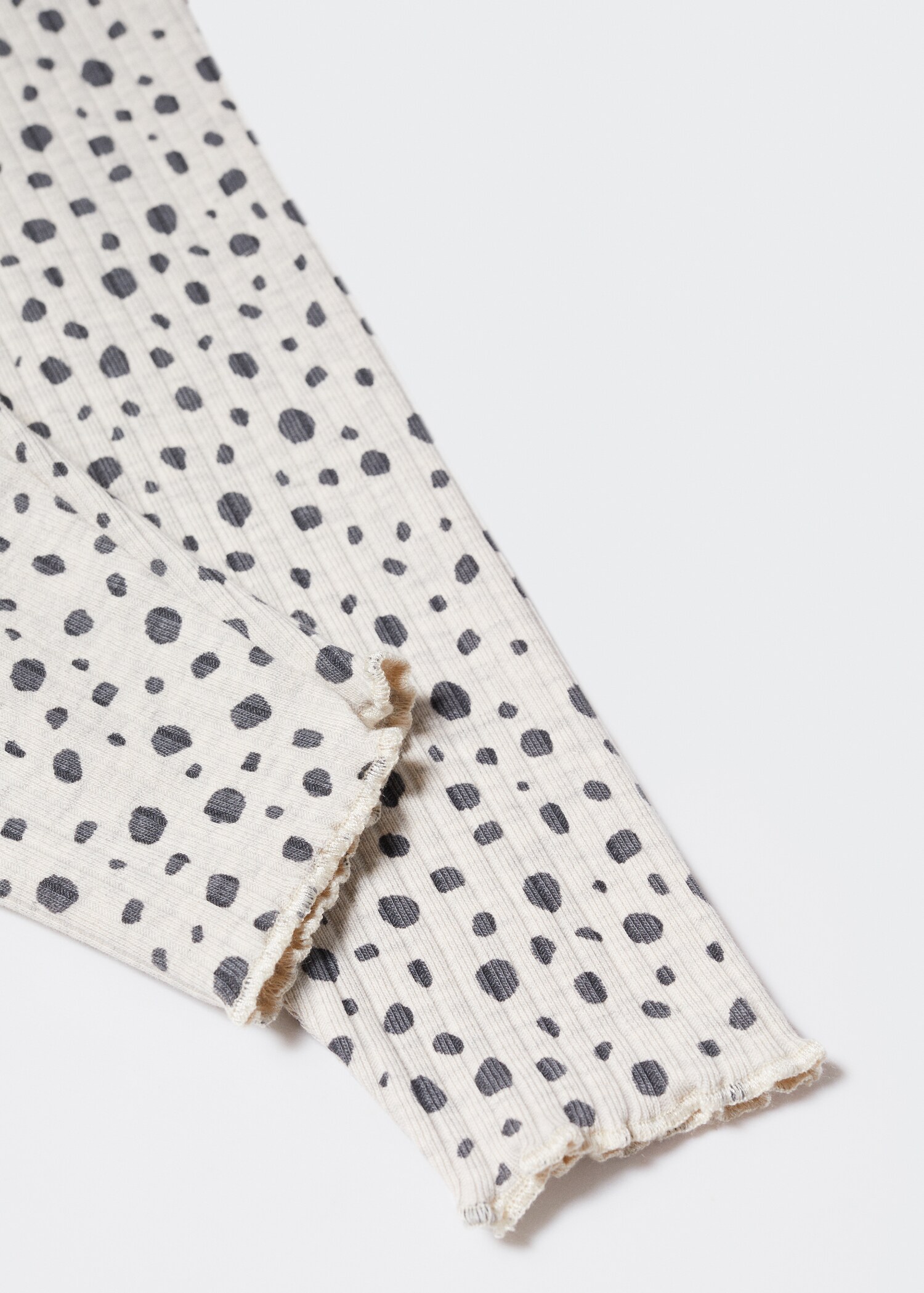 Leggings med ribber i bomull - Artikkeldetalj 0