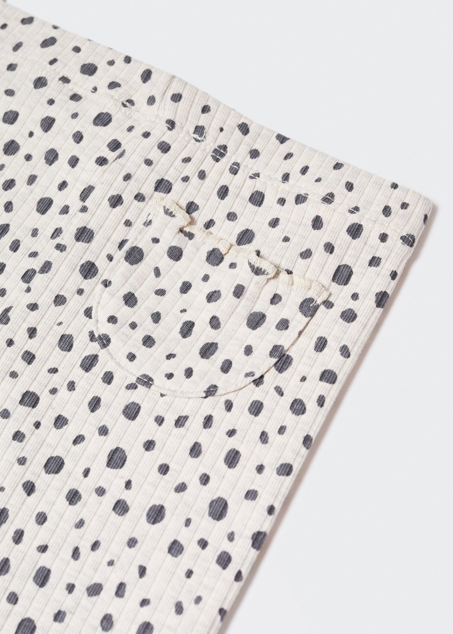 Leggings med ribber i bomull - Artikkeldetalj 8