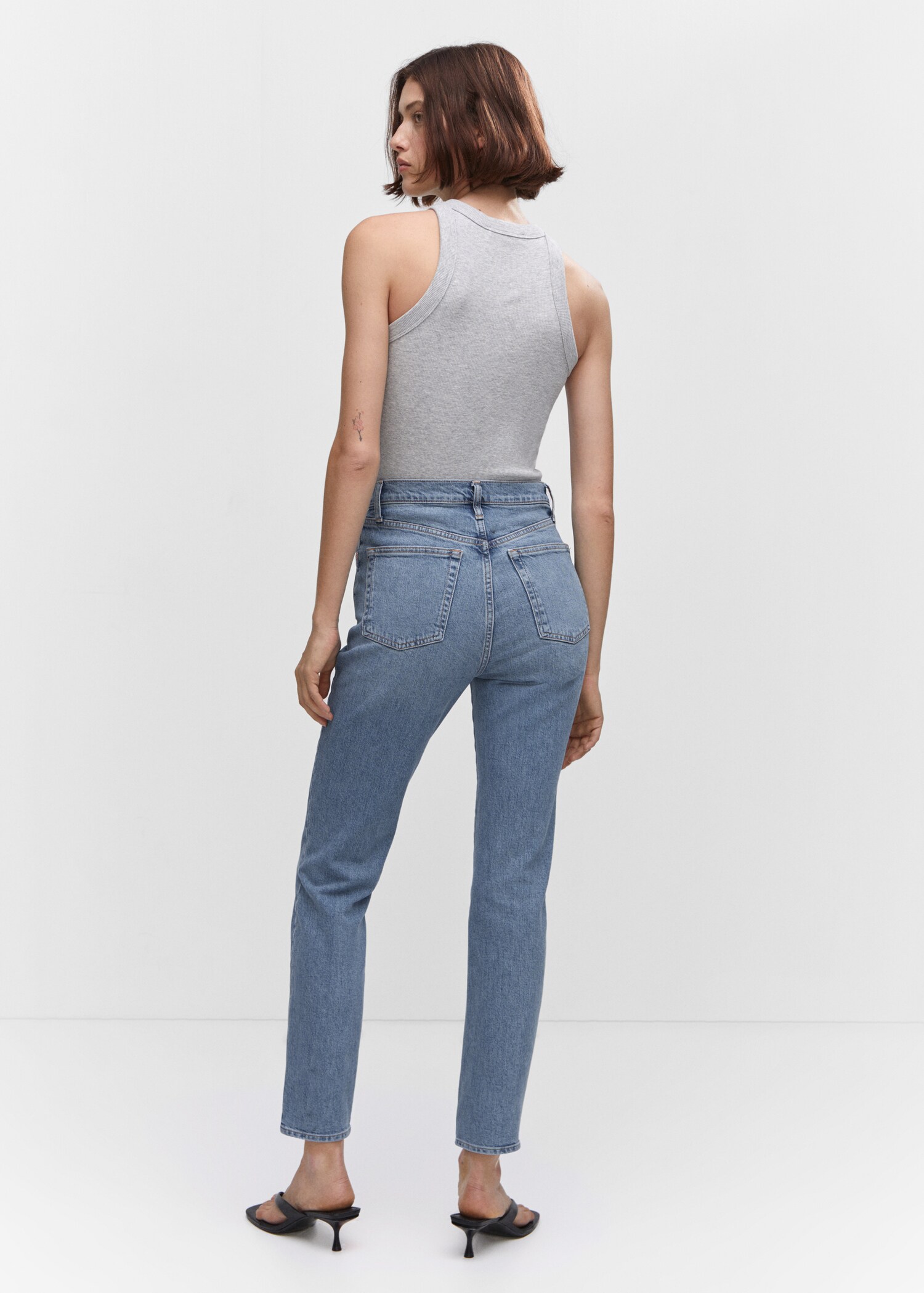 Jeans slim crop - Reverso del artículo