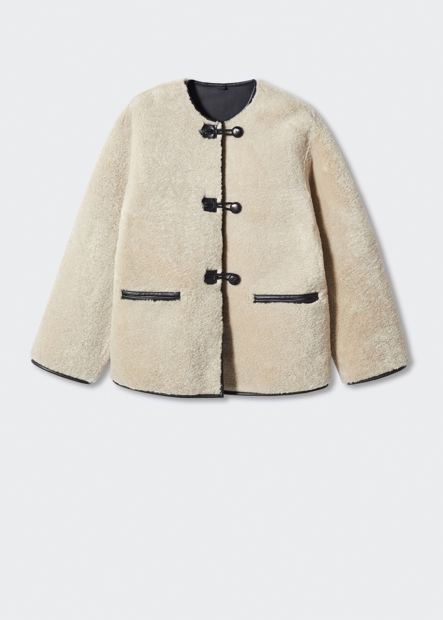 Fur-effect coat with appliqués - Article without model