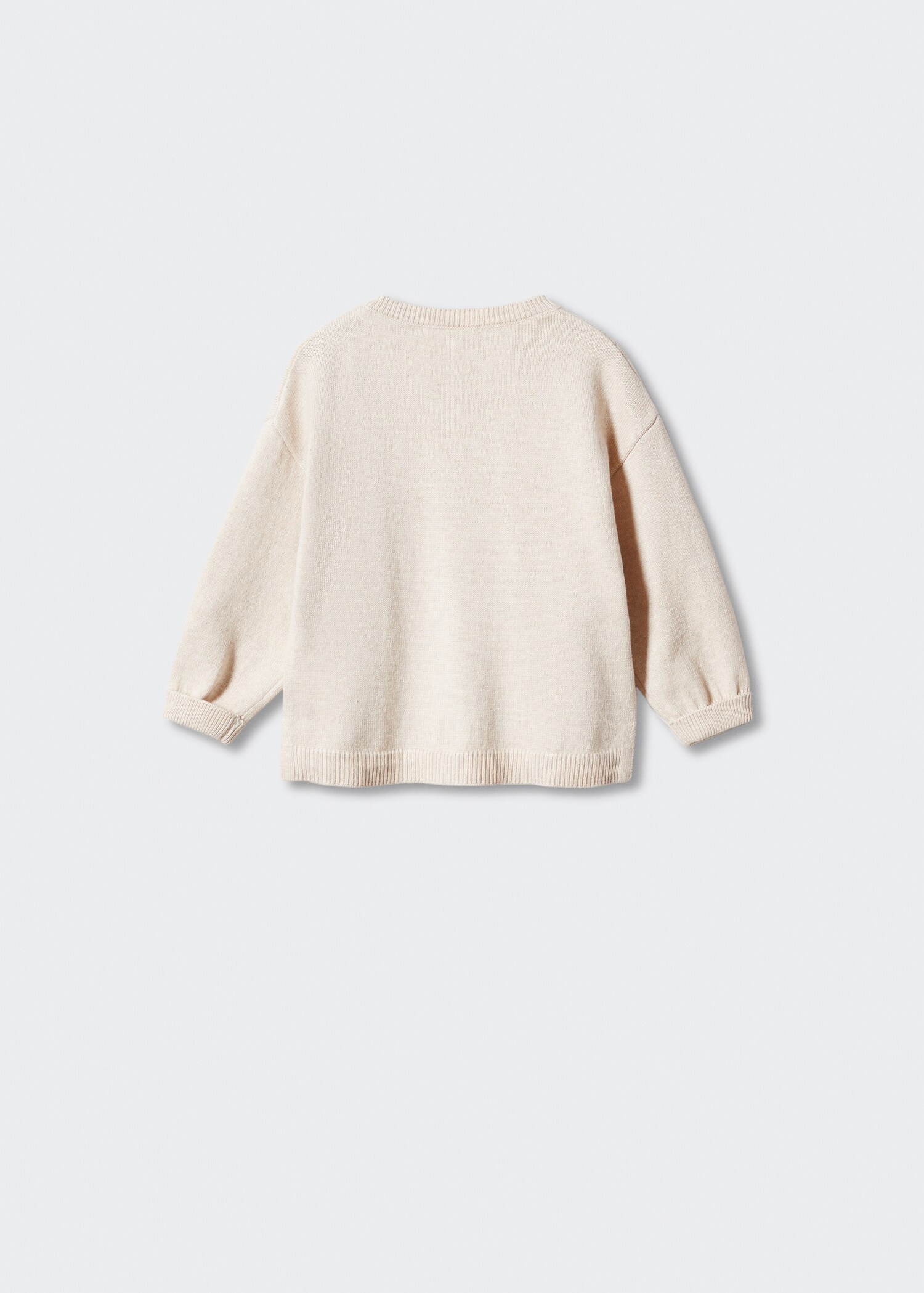 Strickjacke aus Baumwolle - Rückseite des Artikels