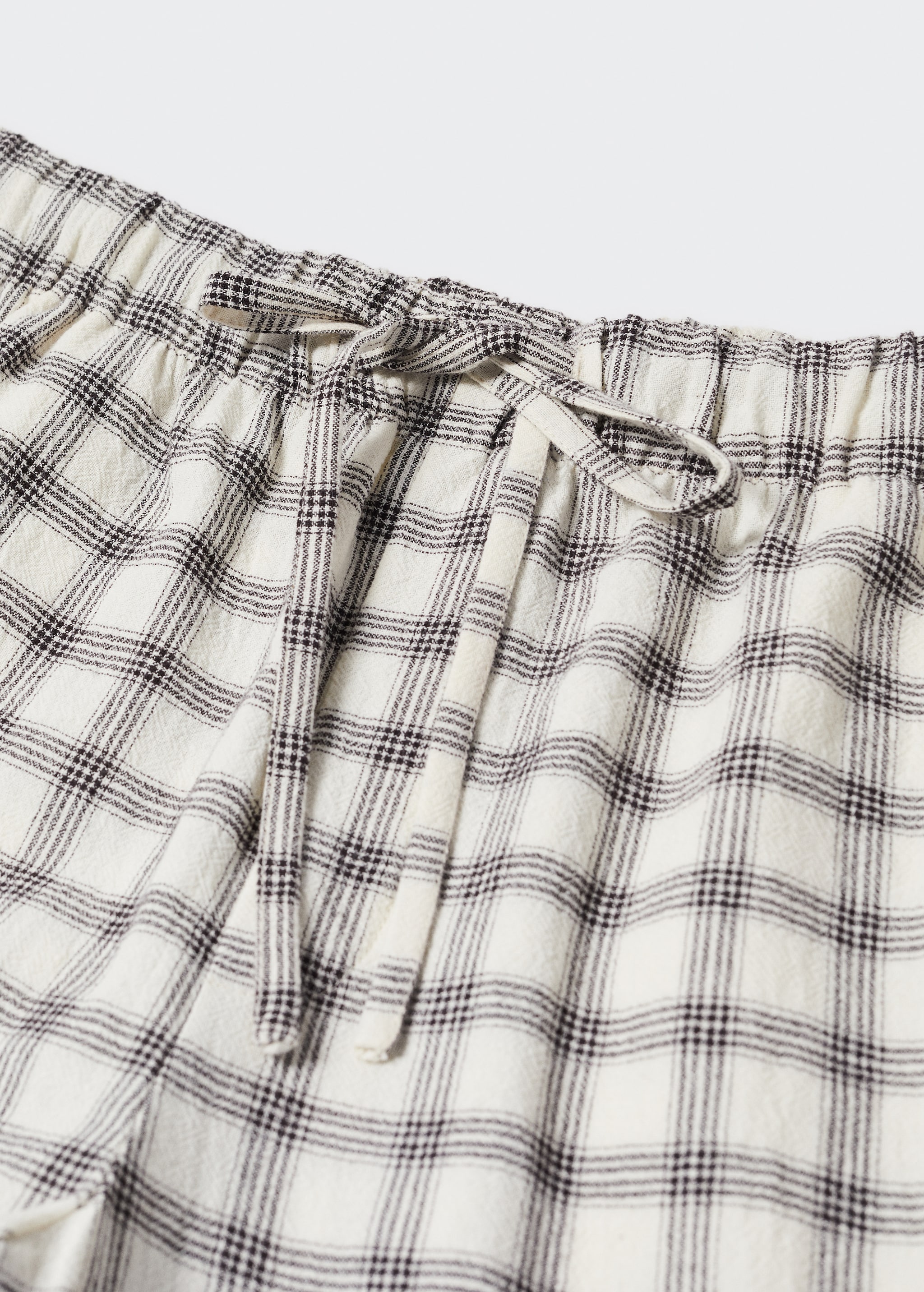 Flannel cotton pyjama trousers - Details of the article 8