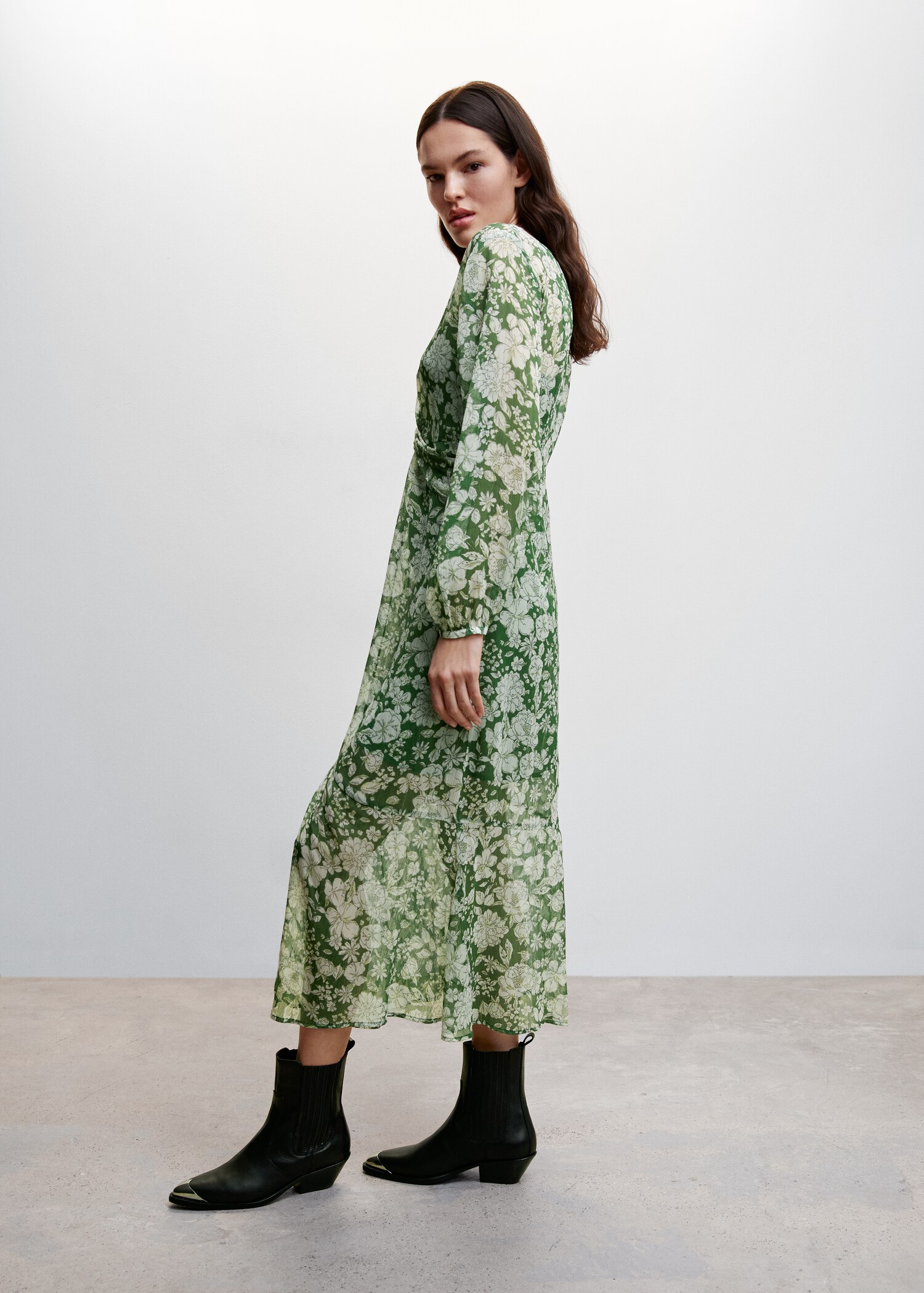 Gemustertes Midi-Kleid - Detail des Artikels 1