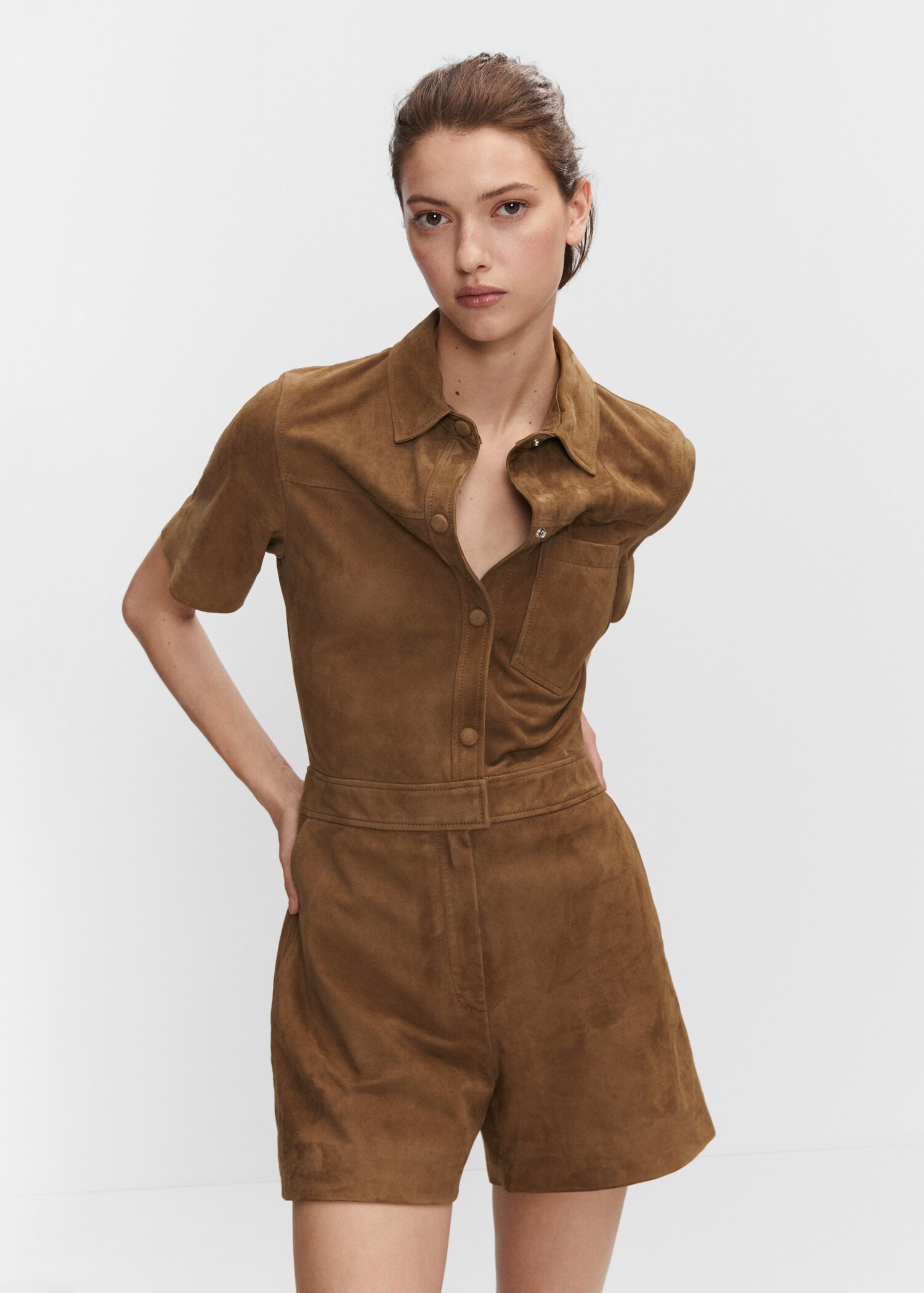 Leather jumpsuit - Medium plane