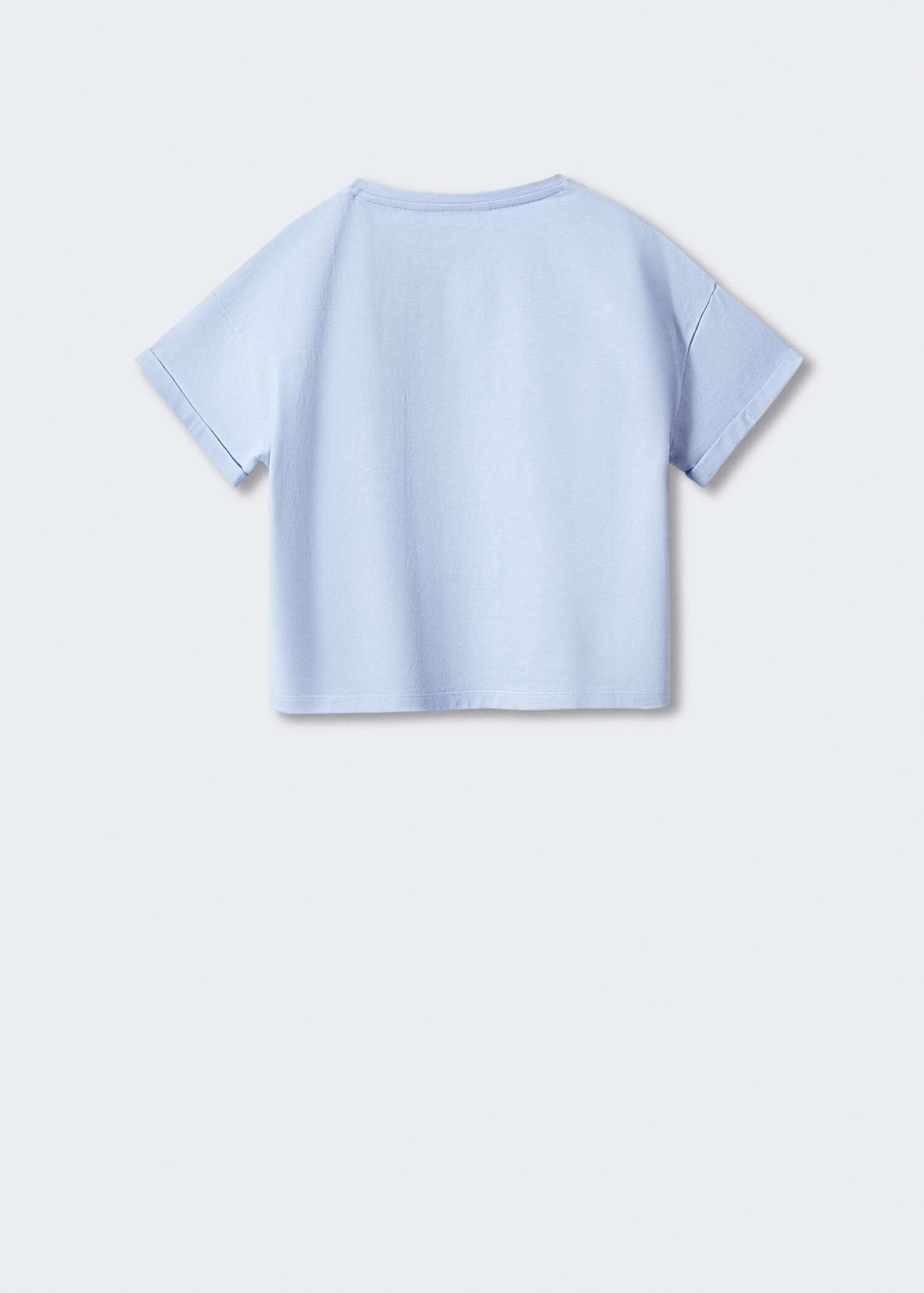Printed cotton-blend T-shirt - Reverse of the article