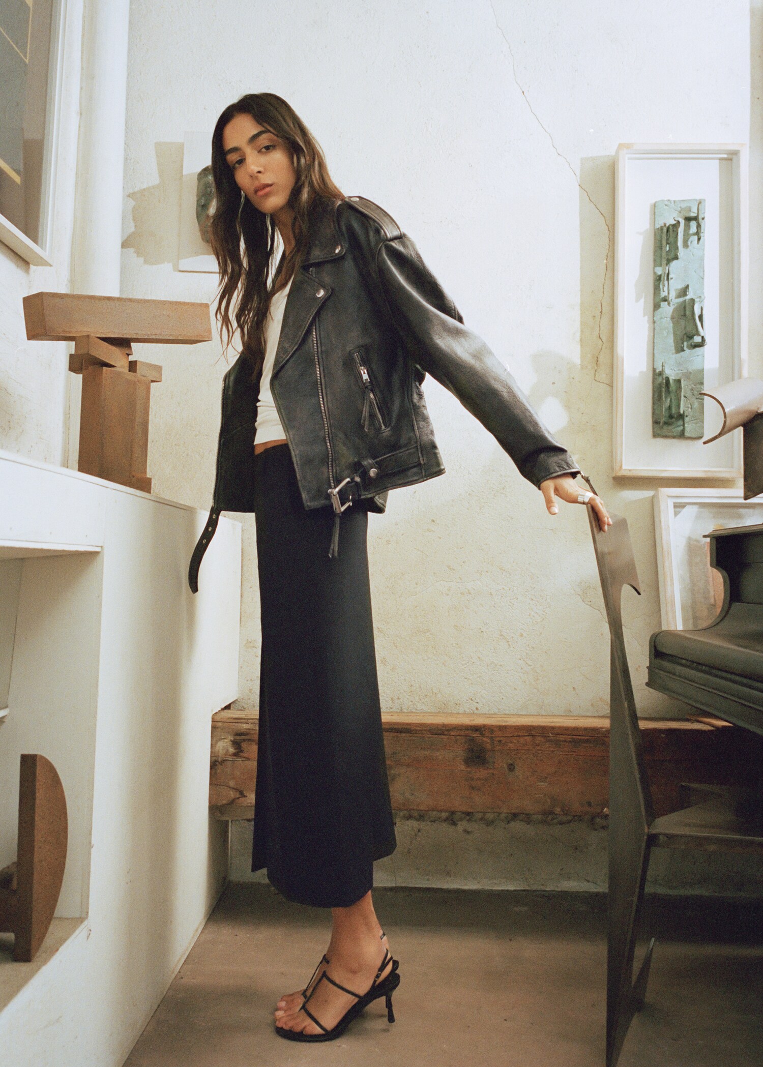 Pencil wool-blend skirt - Details of the article 7