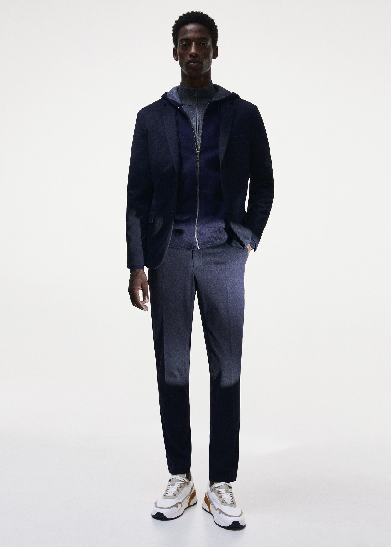 Pantalon costume slim fit texturé - Détail de l'article 5