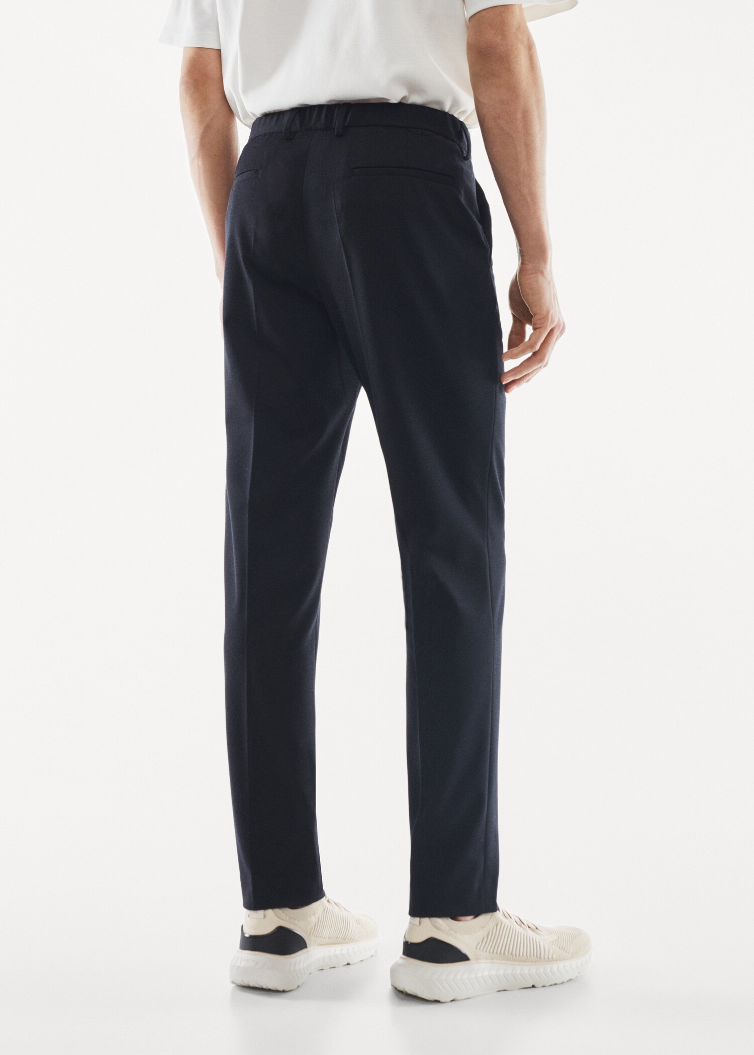 Pantalon costume slim fit texturé - Verso de l’article