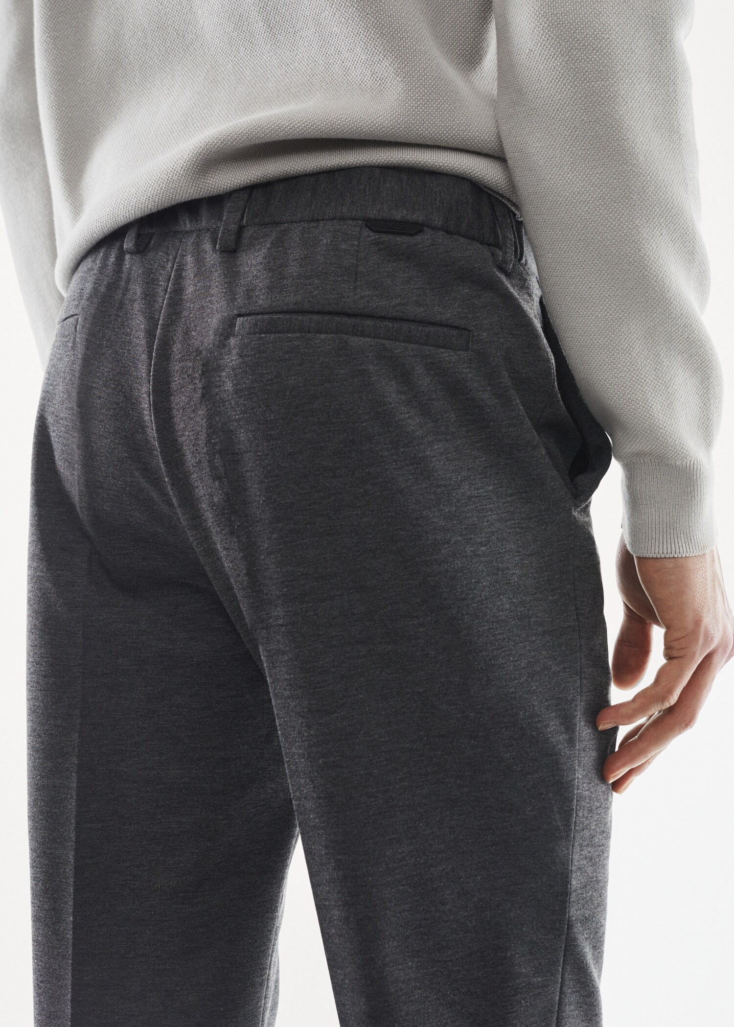 Pantalon costume slim fit texturé - Détail de l'article 4