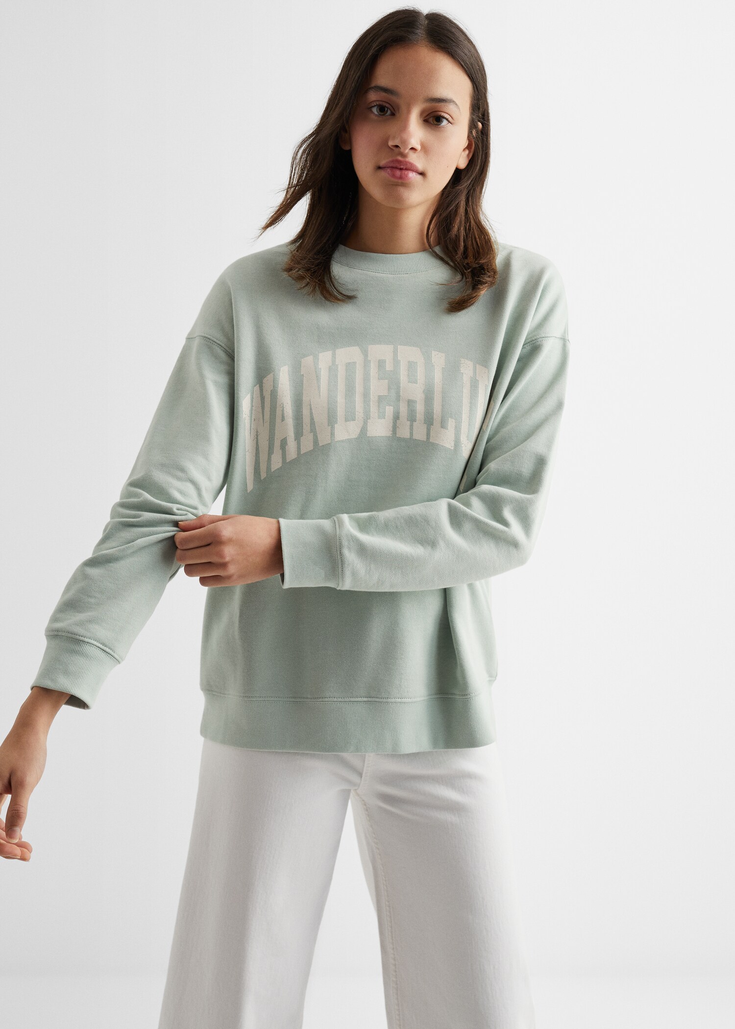 Message cotton sweatshirt - Medium plane