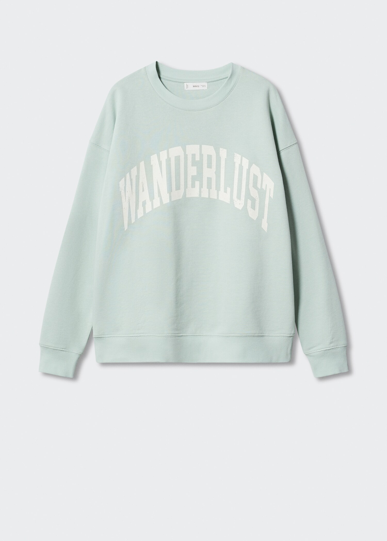 Message cotton sweatshirt - Article without model
