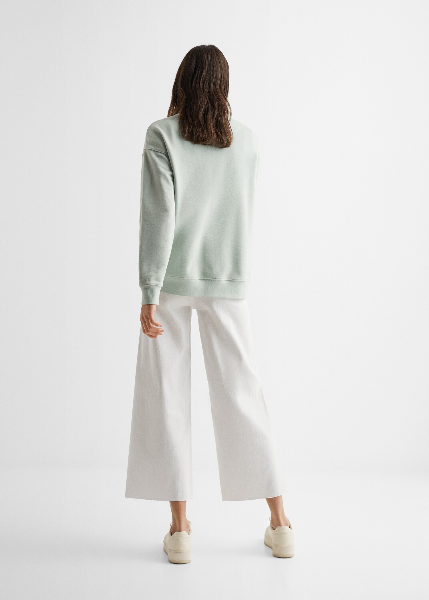 Message cotton sweatshirt - Reverse of the article