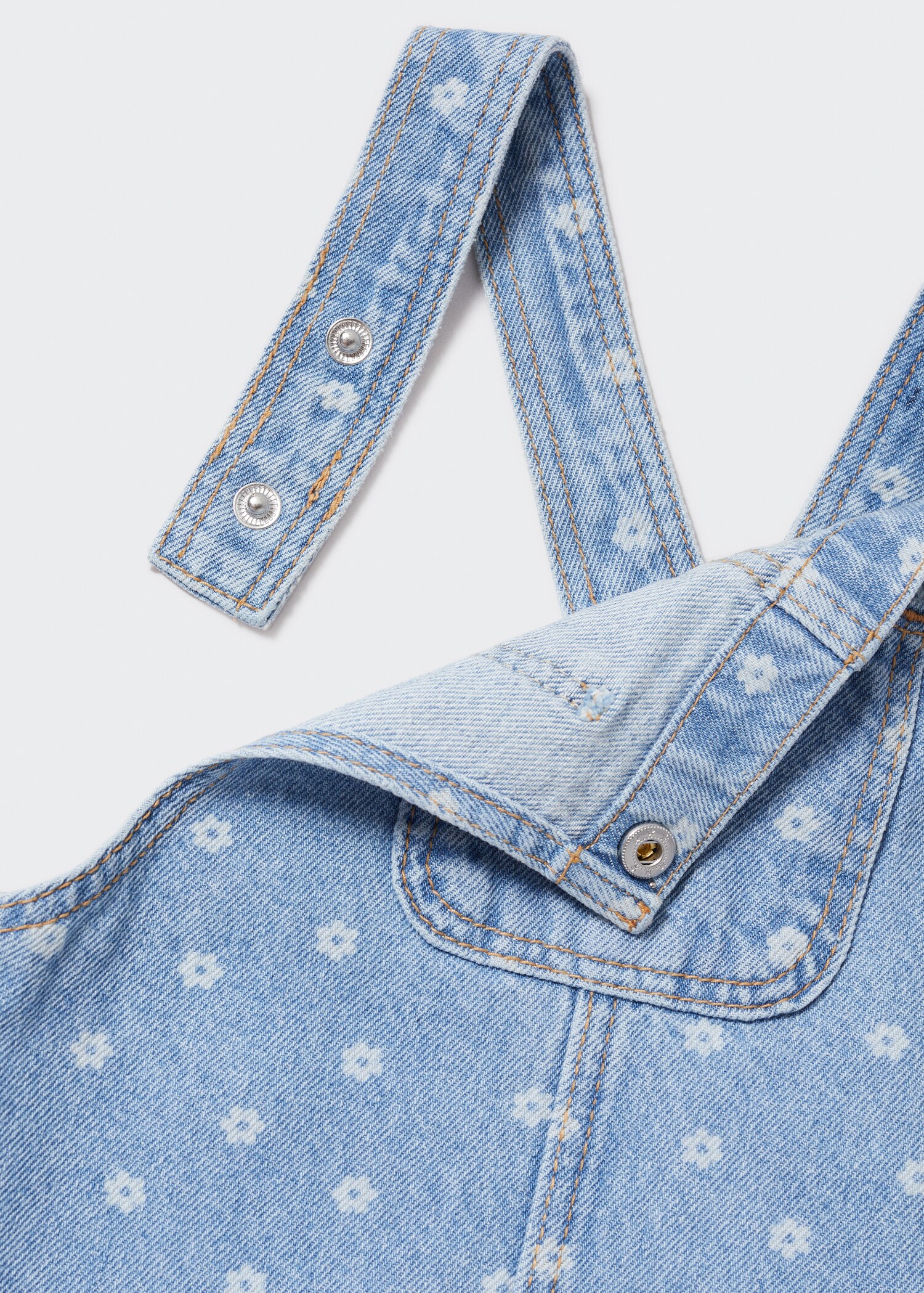 Printed denim overalls - Details of the article 8