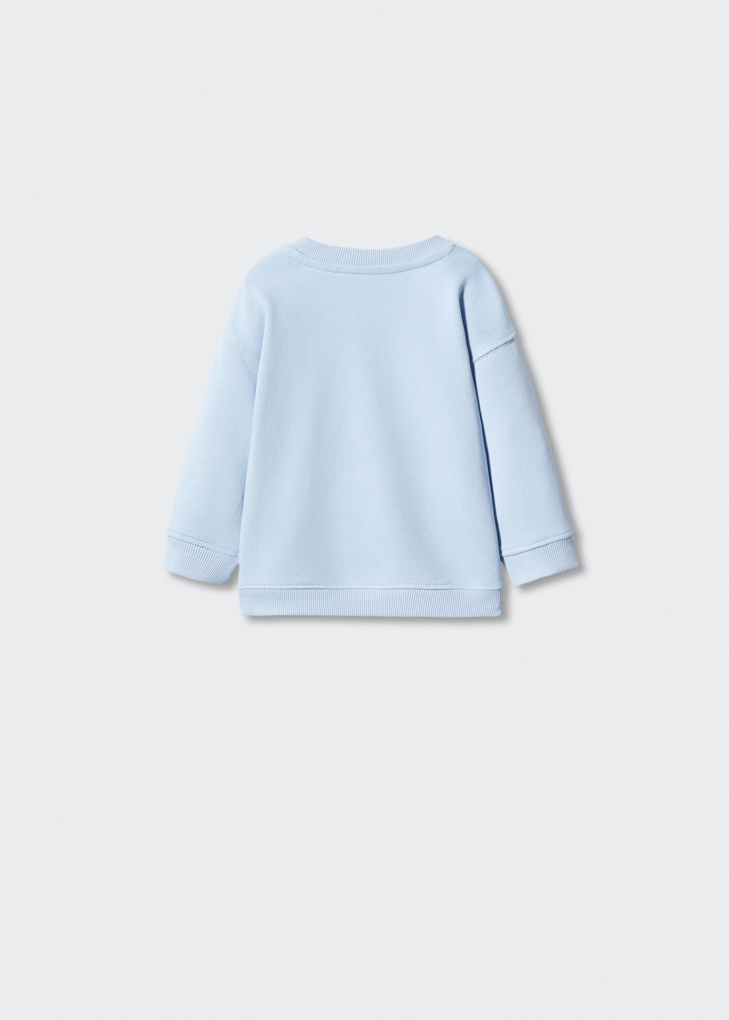 Gemustertes Baumwoll-Sweatshirt - Rückseite des Artikels