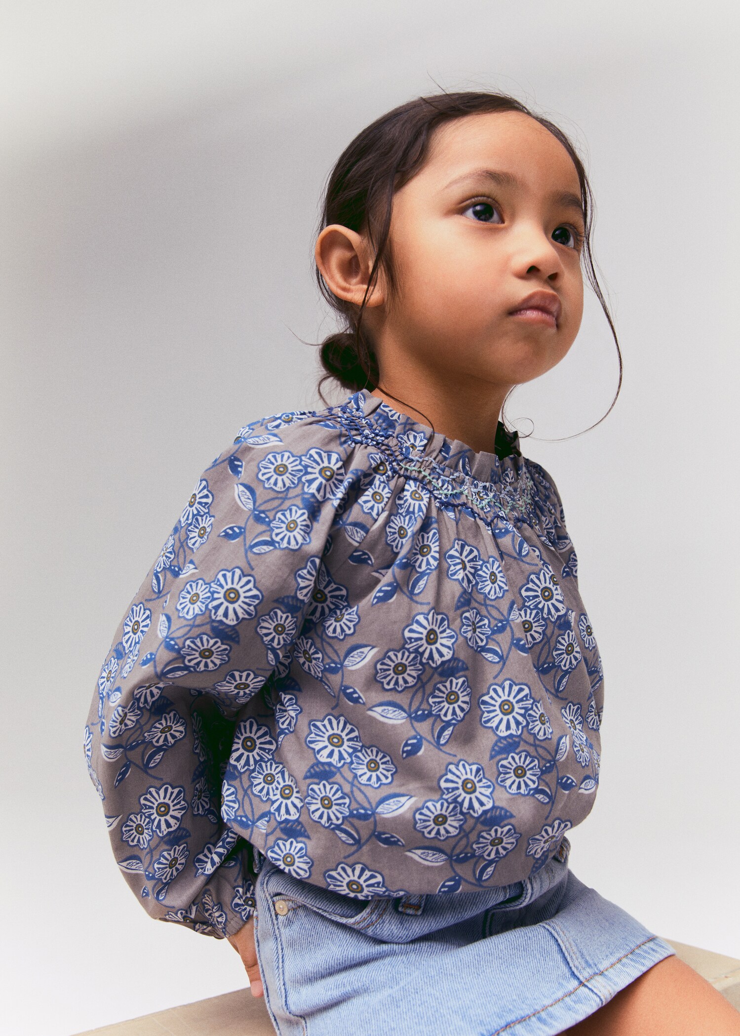 Bluse med blomstertrykk - Artikkeldetalj 6