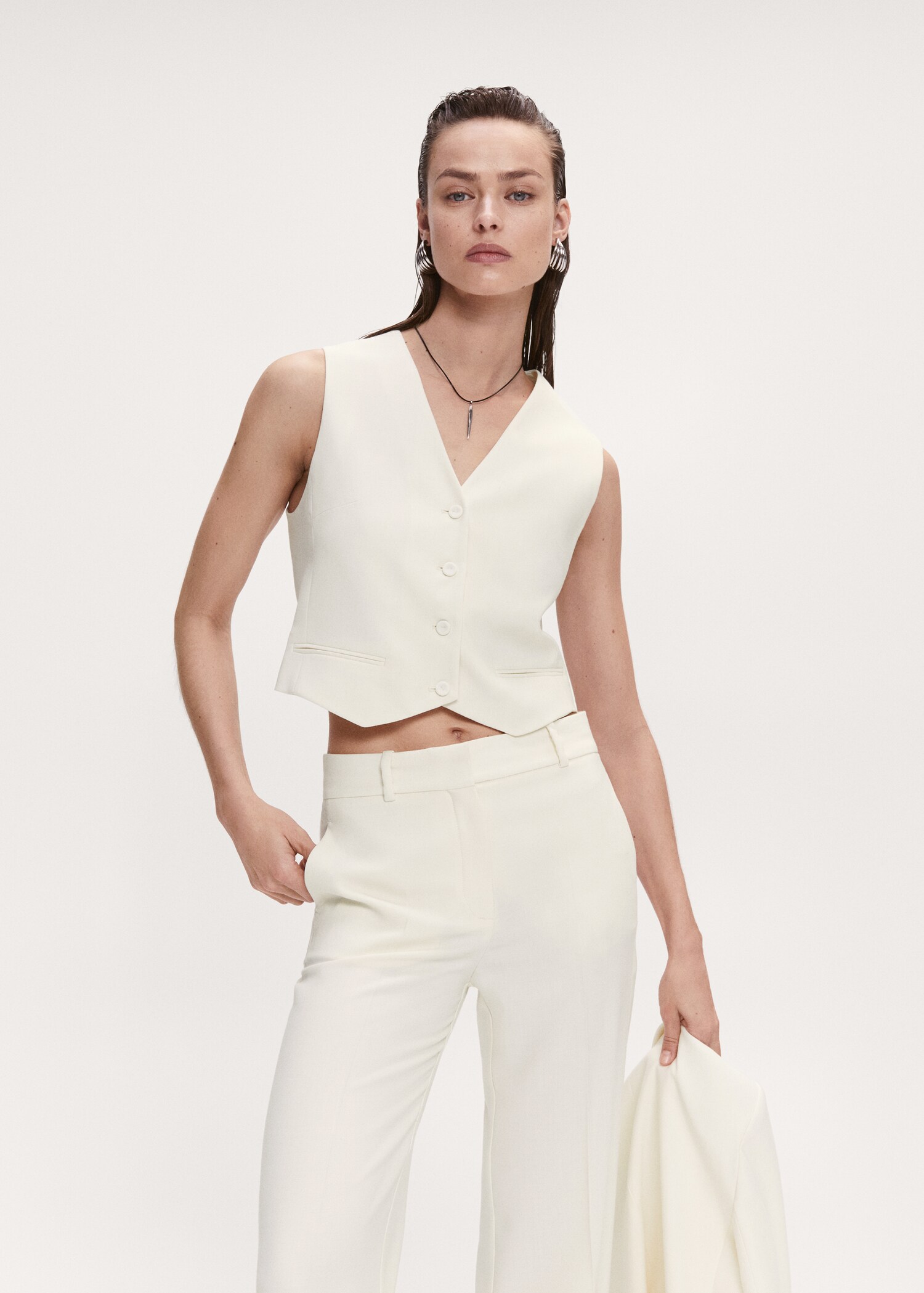 Vest with adjustable belt - Medium plane