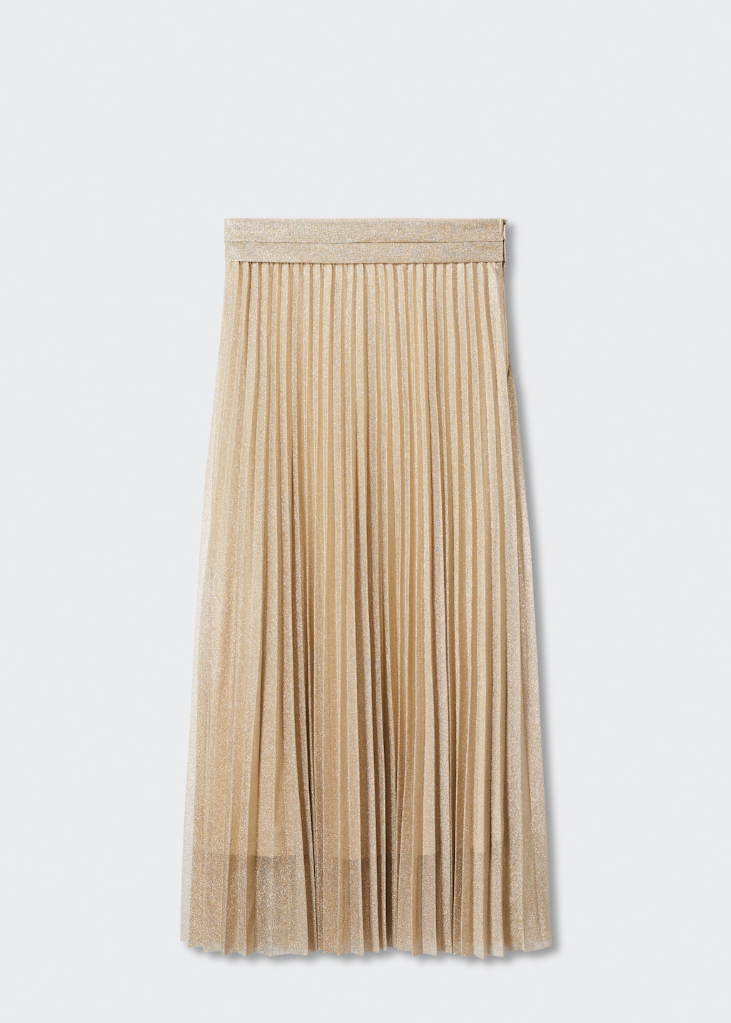 Metallic pleated skirt mango hotsell